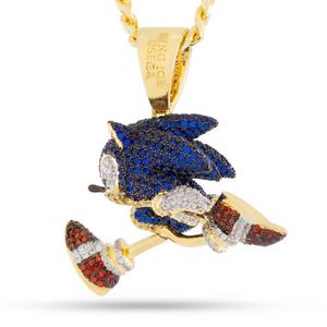 King Ice Sonic Fast Sonic Necklace - Blue - BLUE