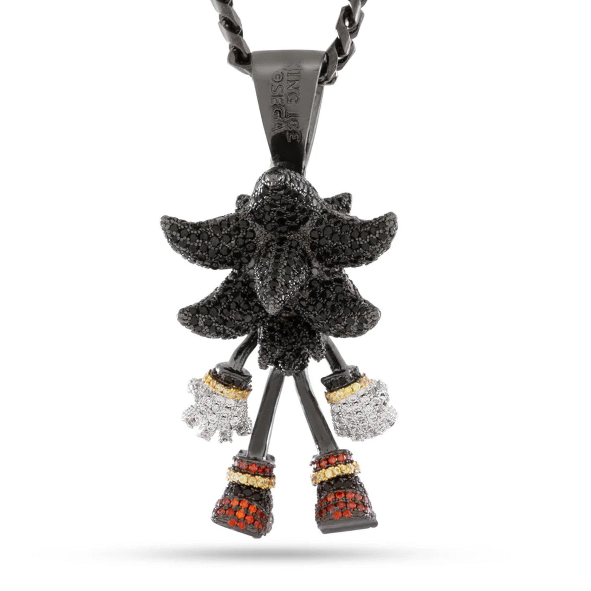 King Ice Sonic Fast Shadow Necklace - Black - BLACK Thumbnail View 2