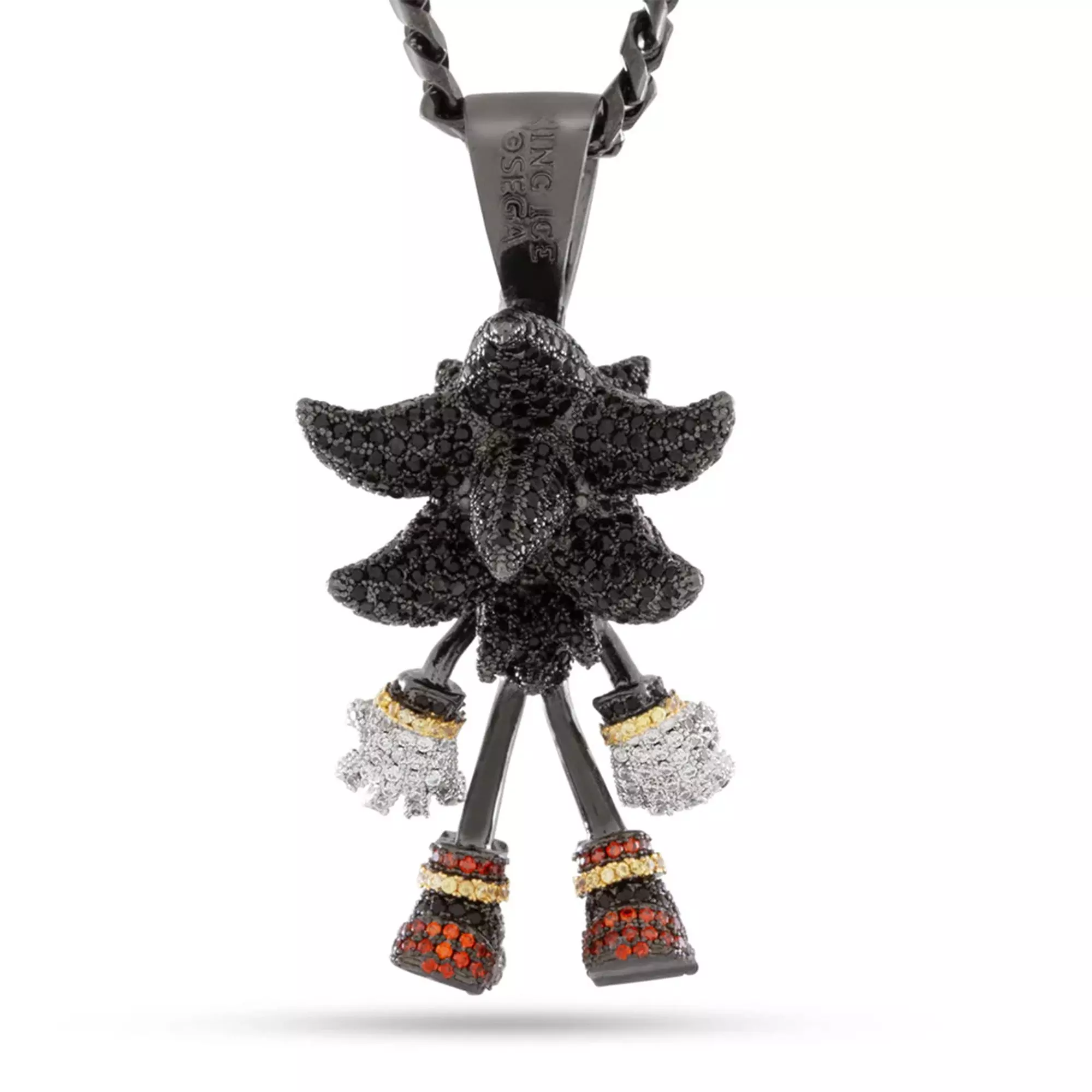 King Ice Sonic Fast Shadow Necklace - Black - BLACK