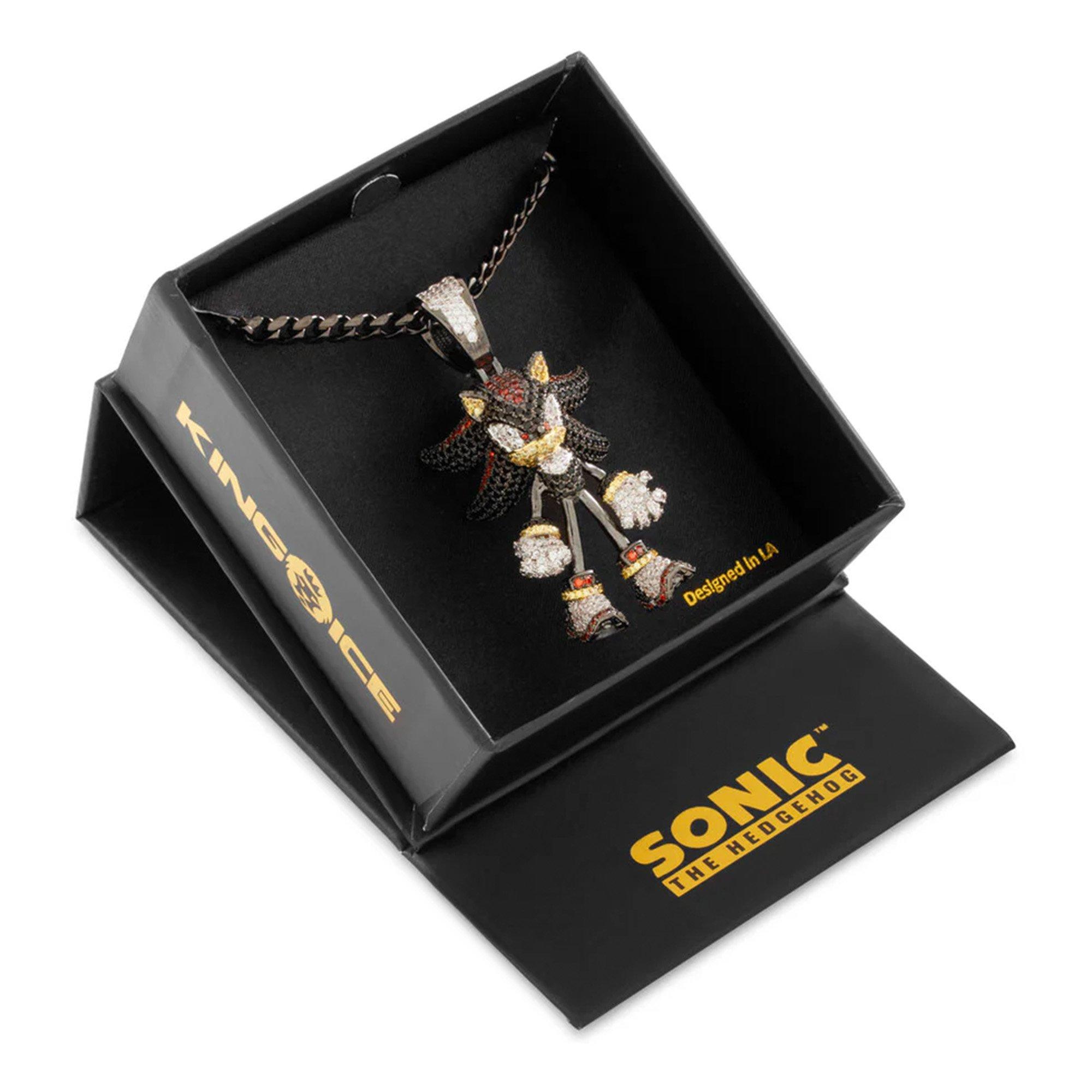 King Ice Sonic Fast Shadow Necklace - Black - BLACK Thumbnail View 4