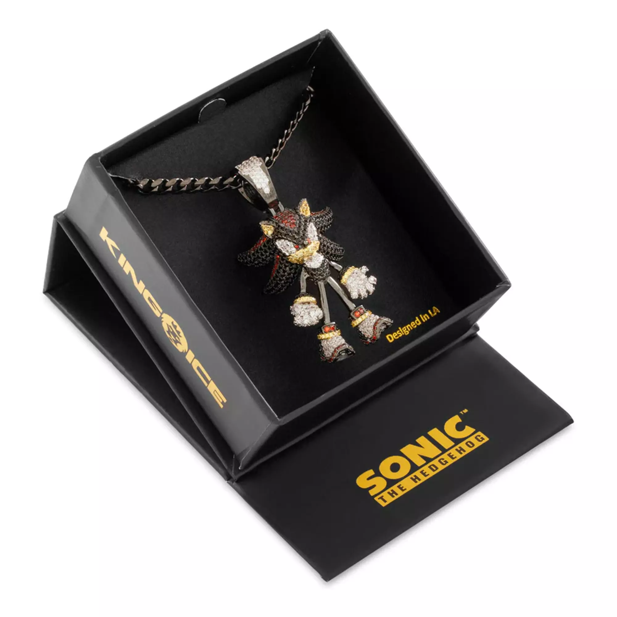 King Ice Sonic Fast Shadow Necklace - Black - BLACK