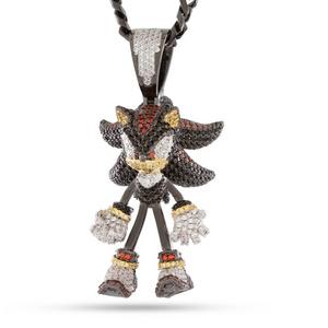 King Ice Sonic Fast Shadow Necklace - Black - BLACK