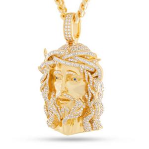 King Ice Witness to All 14K Gold Necklace - Gold - GOLD