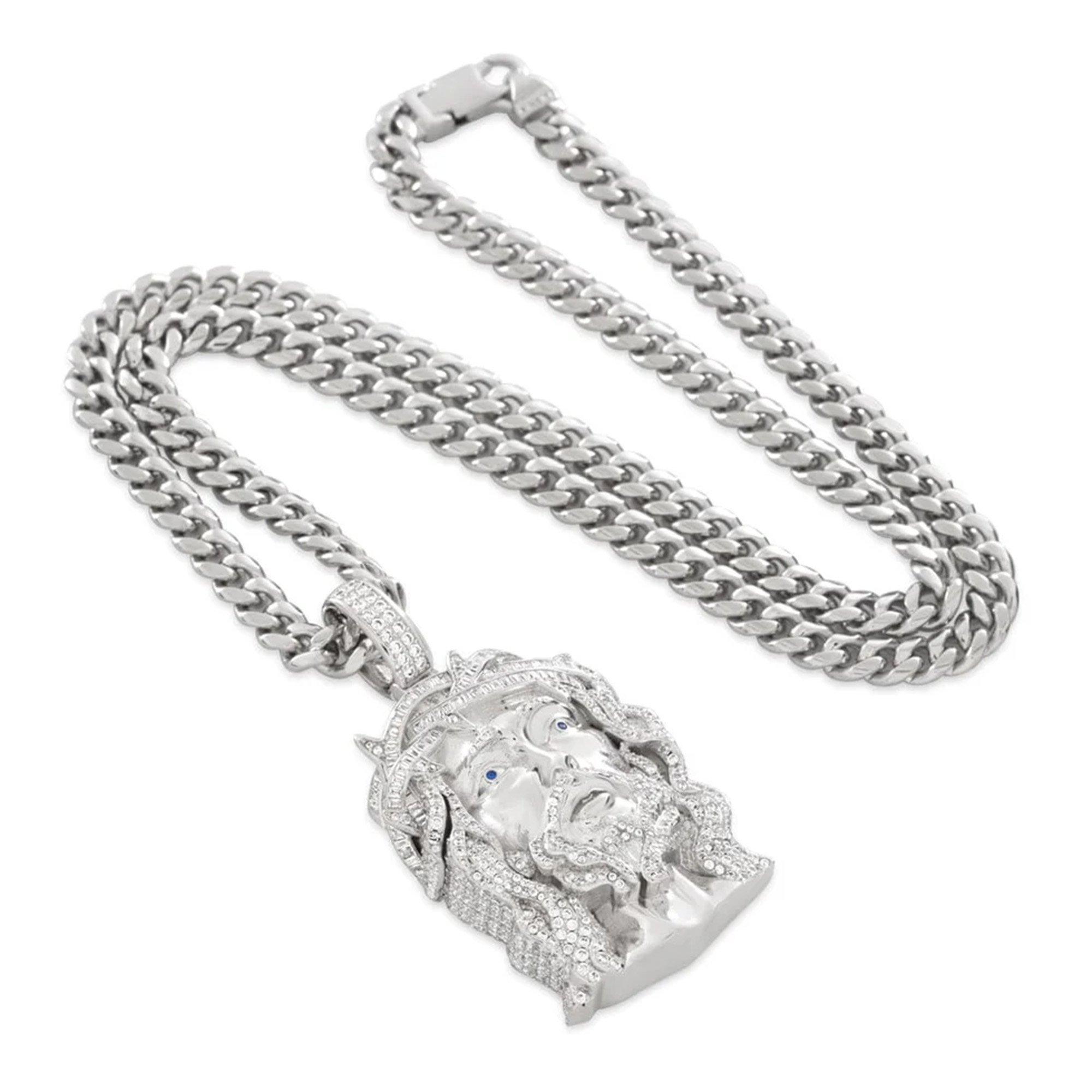 King Ice Witness to All Necklace - Silver - SILVER Thumbnail View 3