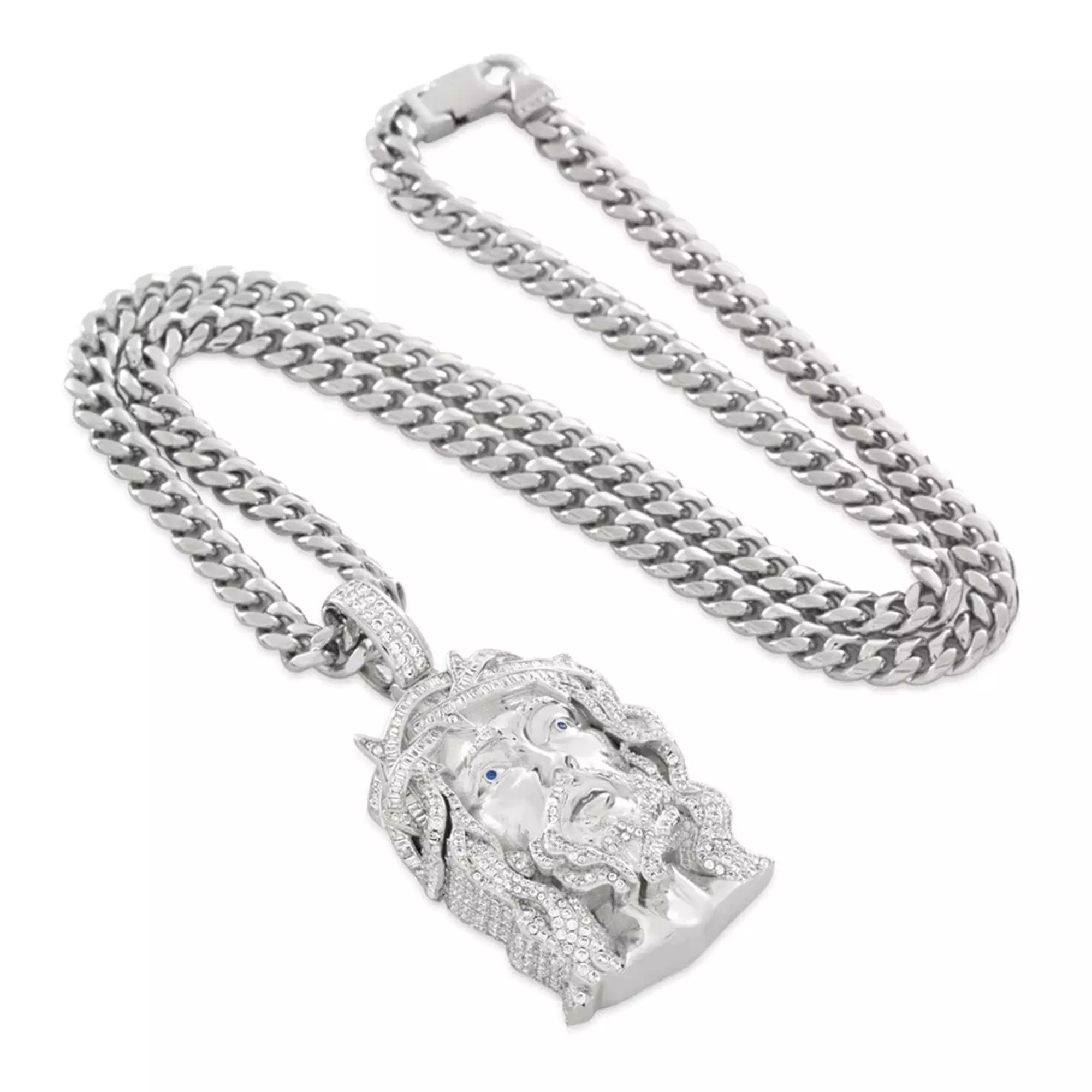 King Ice Witness to All Necklace - Silver - SILVER