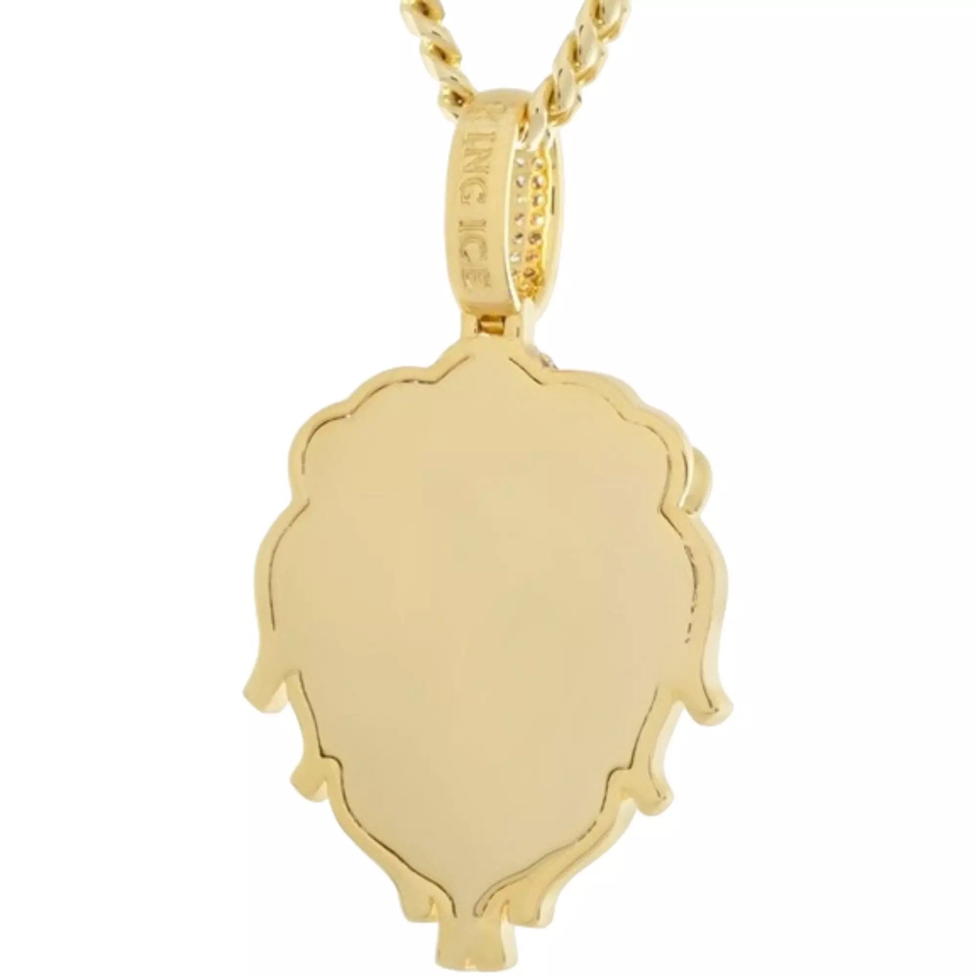 King Ice 14k Gold Plated Lion Necklace - GOLD