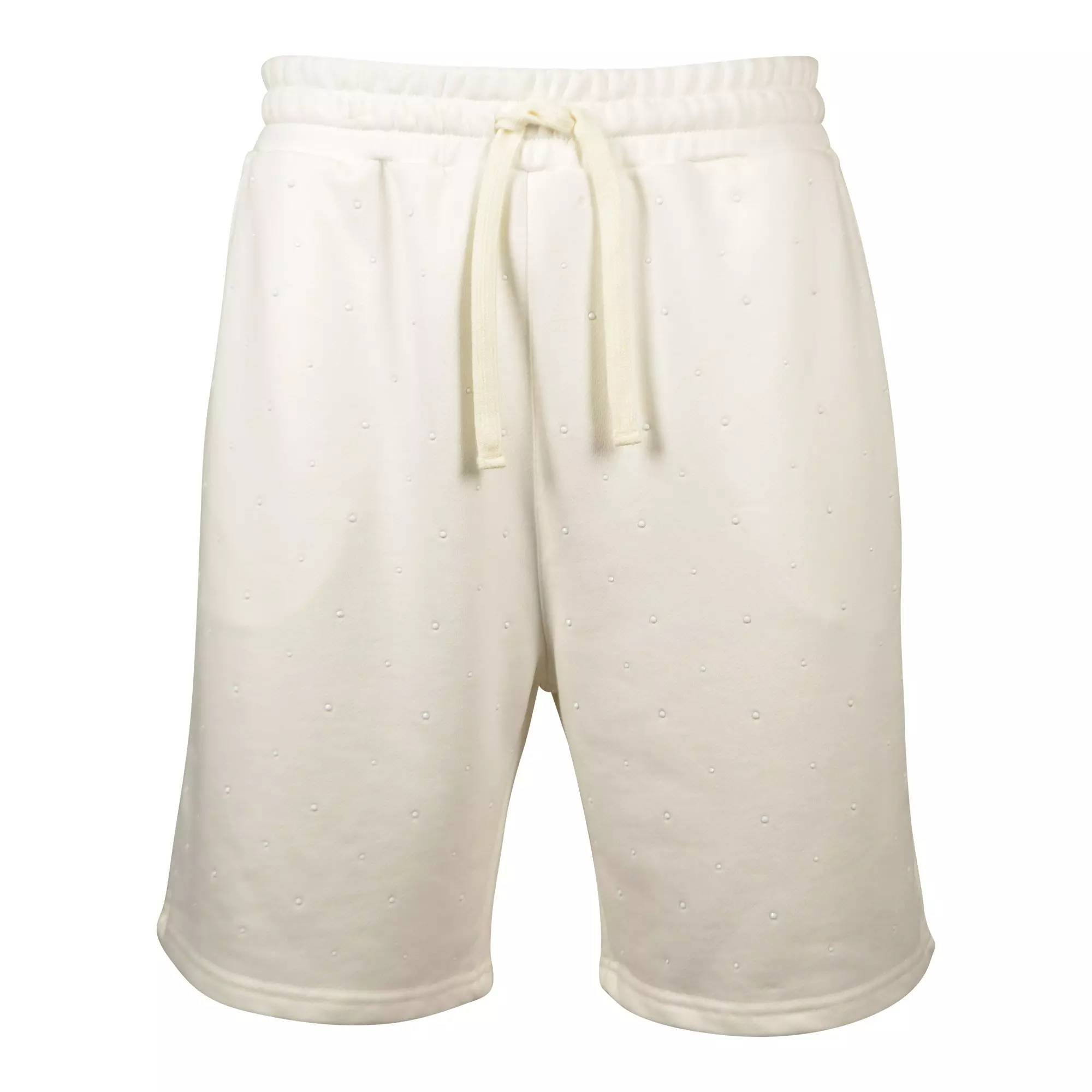 Reason Men's Washed Rhinestone Shorts - White - WHITE