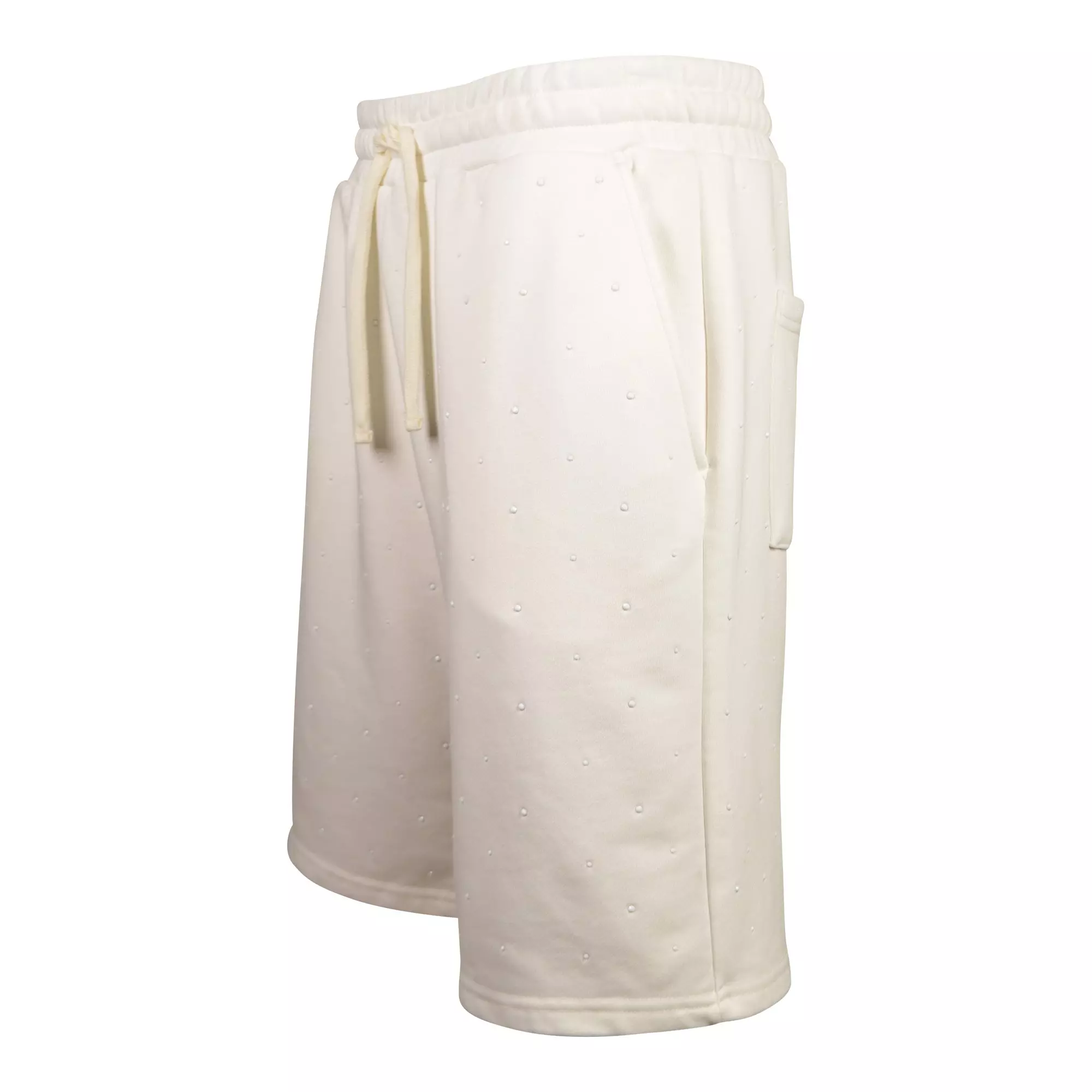 Reason Men's Washed Rhinestone Shorts - White - WHITE