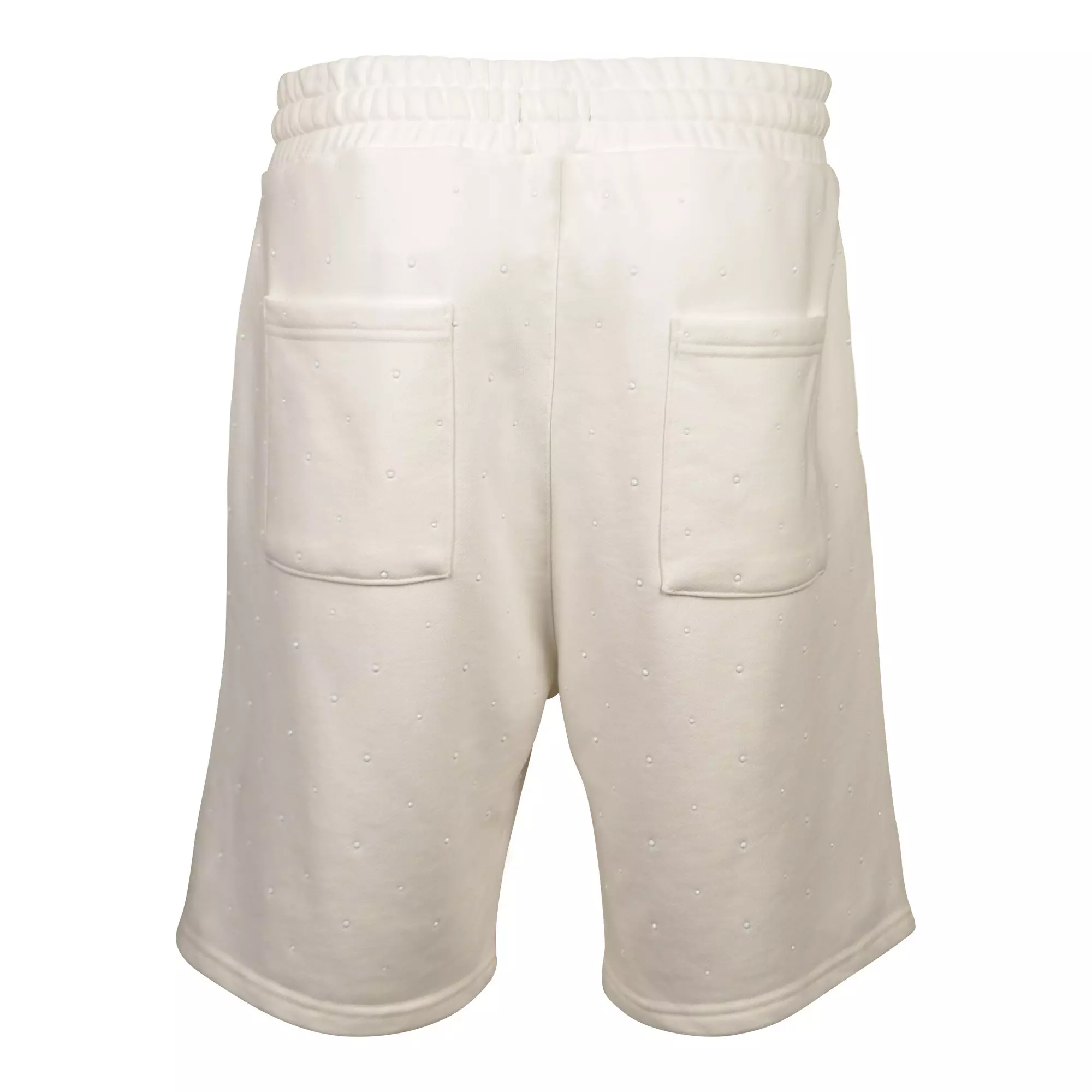 Reason Men's Washed Rhinestone Shorts - White - WHITE