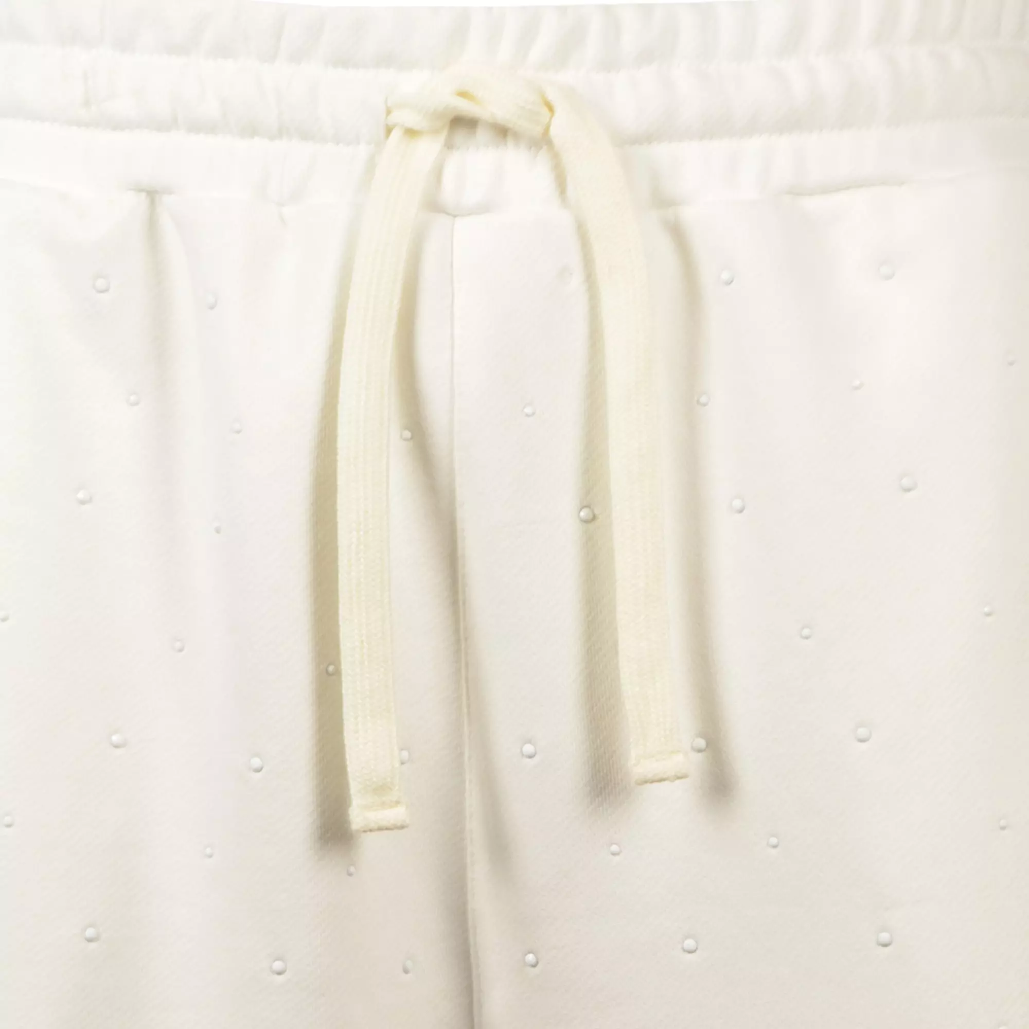 Reason Men's Washed Rhinestone Shorts - White - WHITE