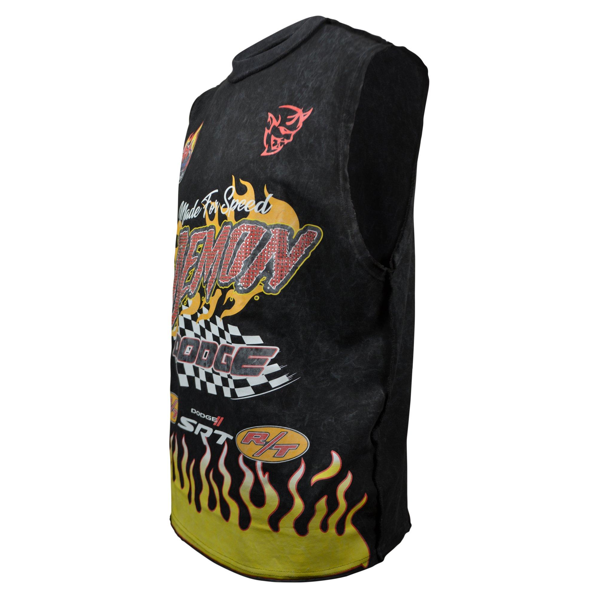 Streetz Iz Watchin Men's Demon Muscle Tee - BLACK Thumbnail View 3