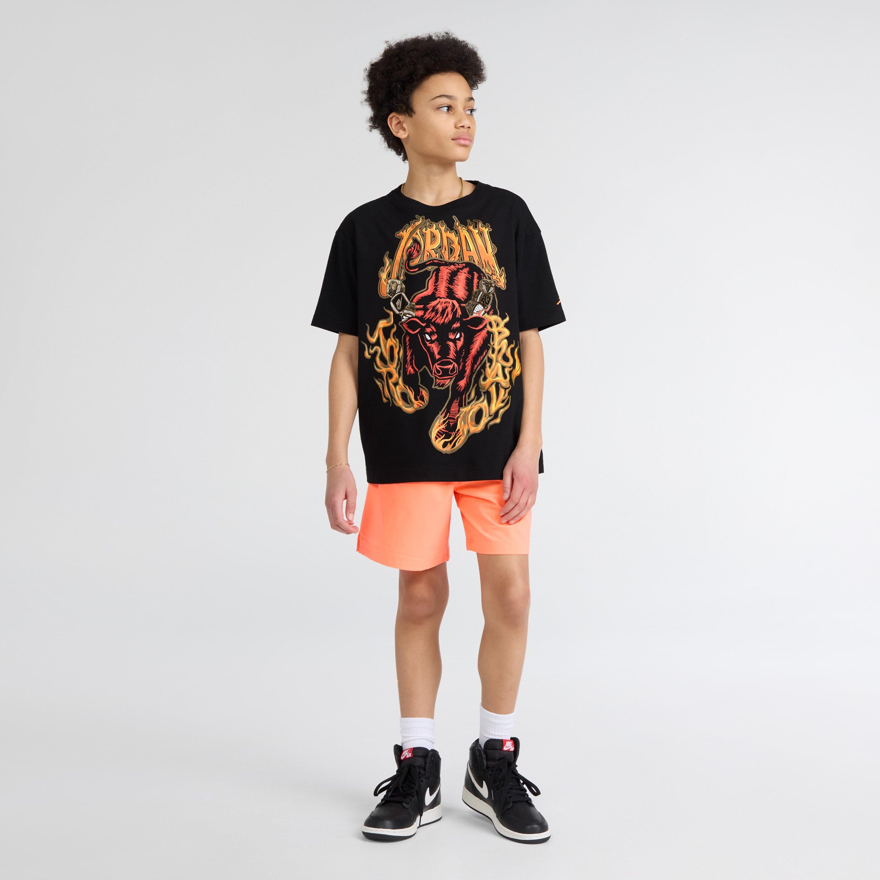 Jordan Big Boys' Toro Bravo Tee - BLACK Thumbnail View 3