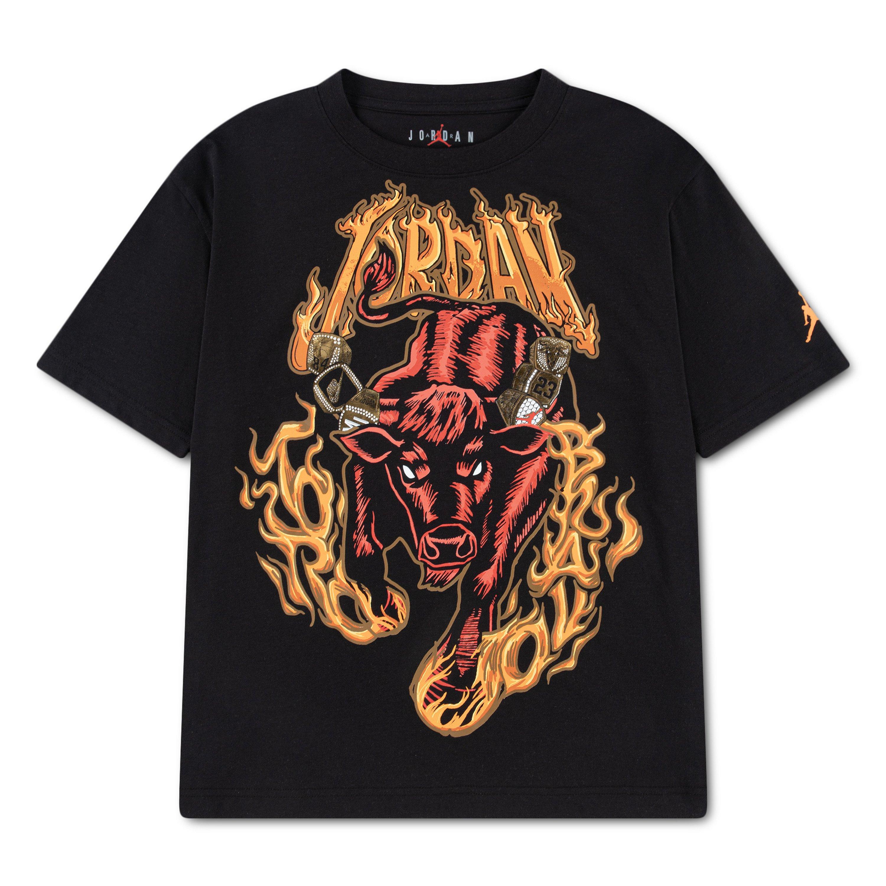 Jordan Big Boys' Toro Bravo Tee - BLACK Thumbnail View 6