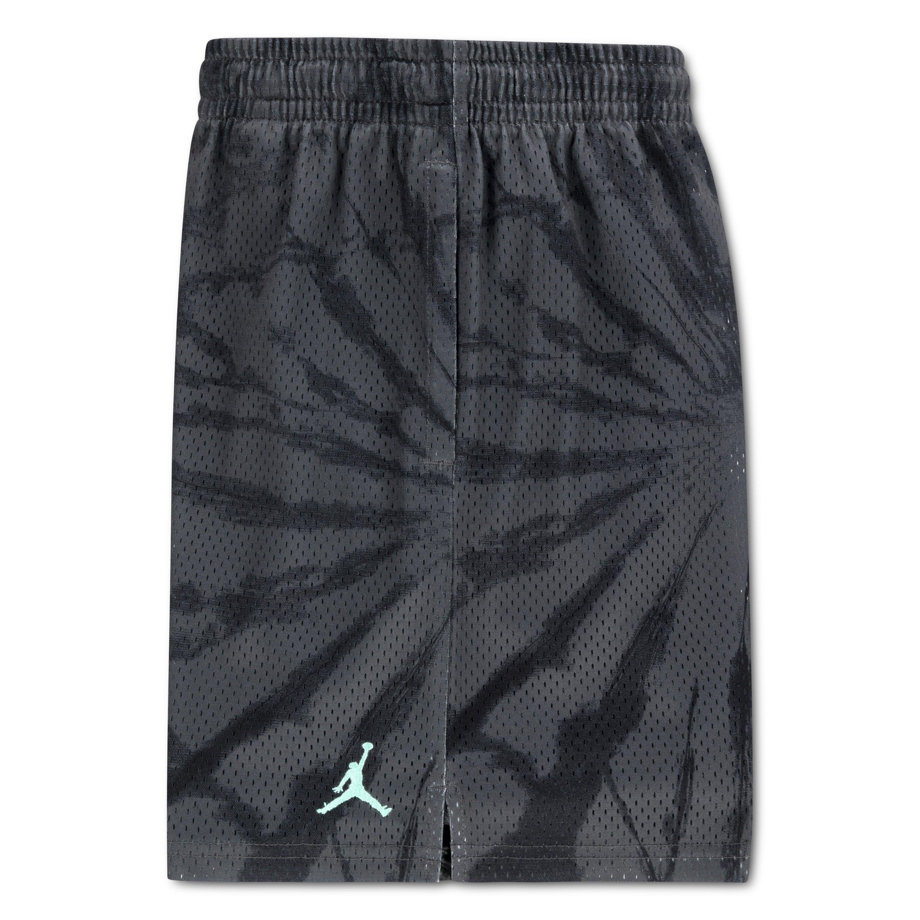 Jordan Big Boys' Tie Dye Mesh Shorts - GREY Thumbnail View 3