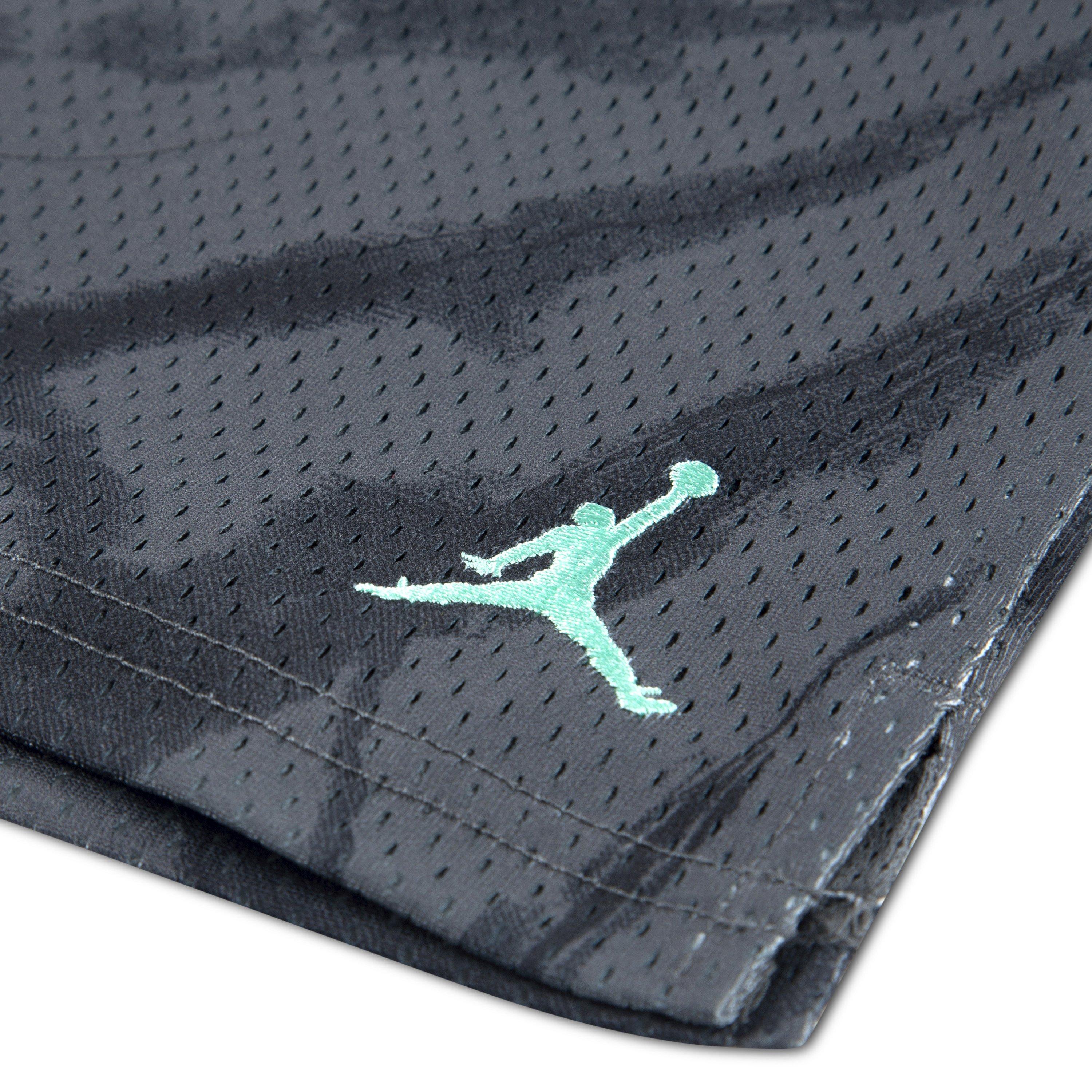 Jordan Big Boys' Tie Dye Mesh Shorts - GREY Thumbnail View 4