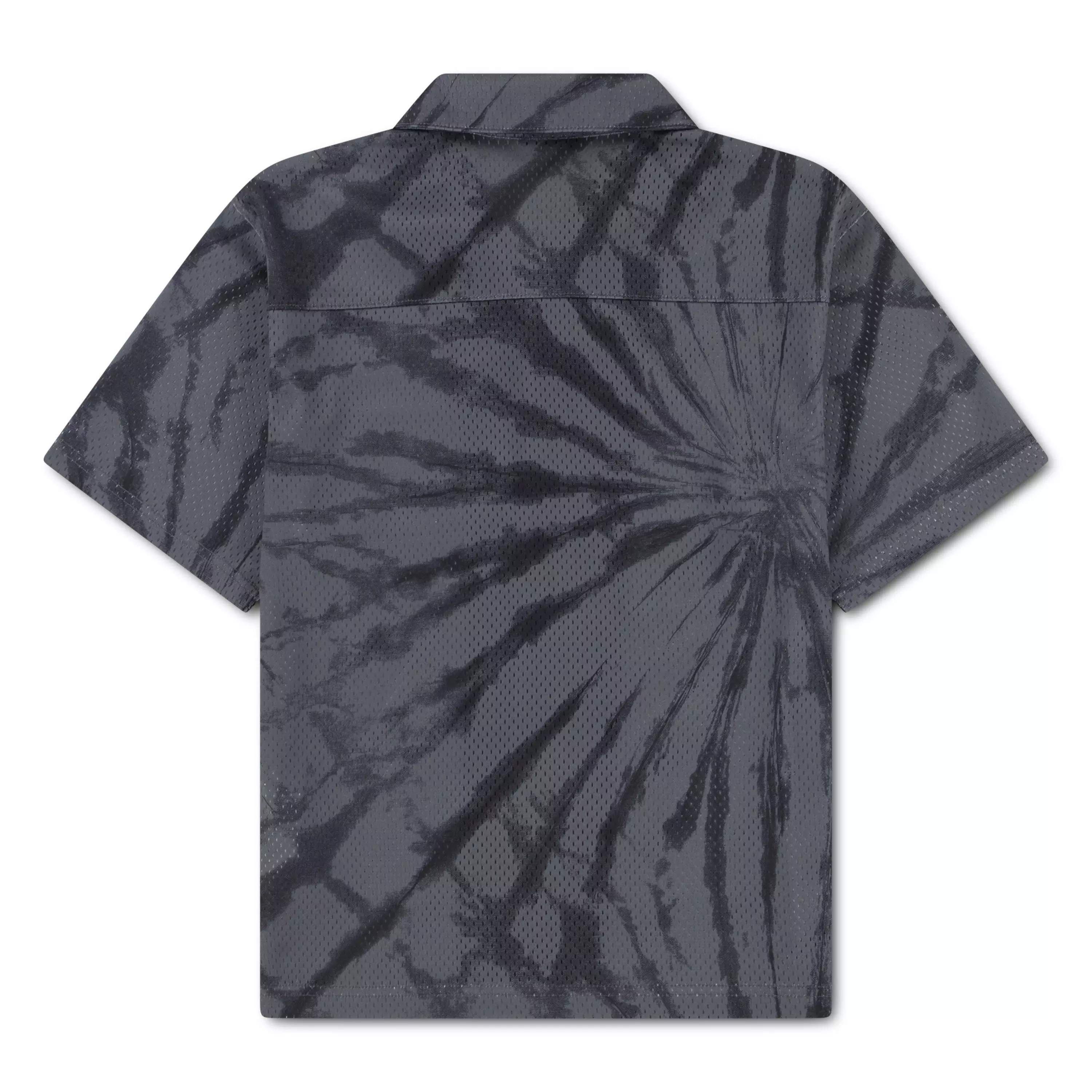Jordan Big Boys' Tie Dye Button Down Shirt - GREY