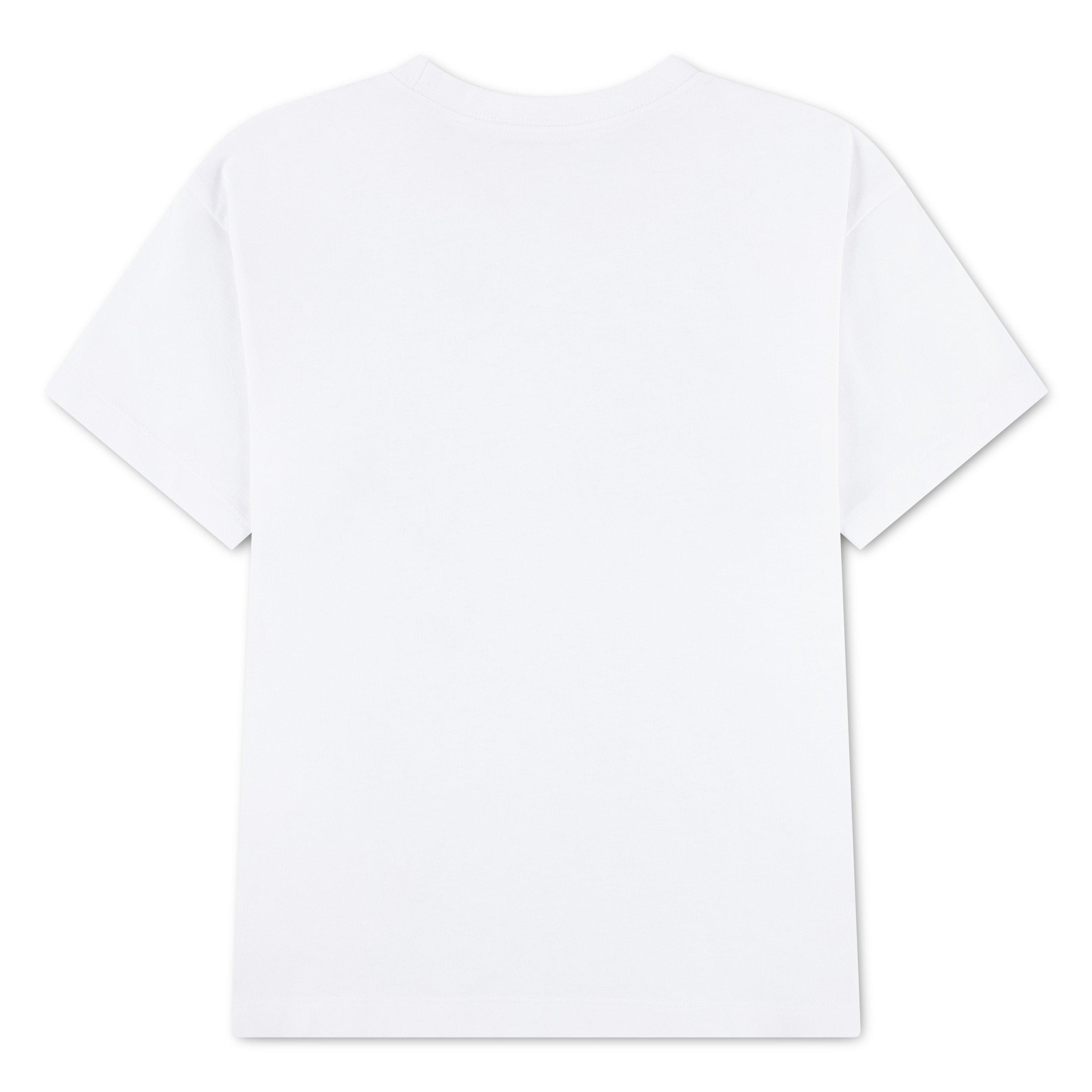 Jordan Big Girls' Purple Heart Tee - WHITE/PURPLE Thumbnail View 7
