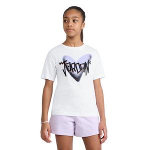 Jordan Big Girls' Purple Heart Tee