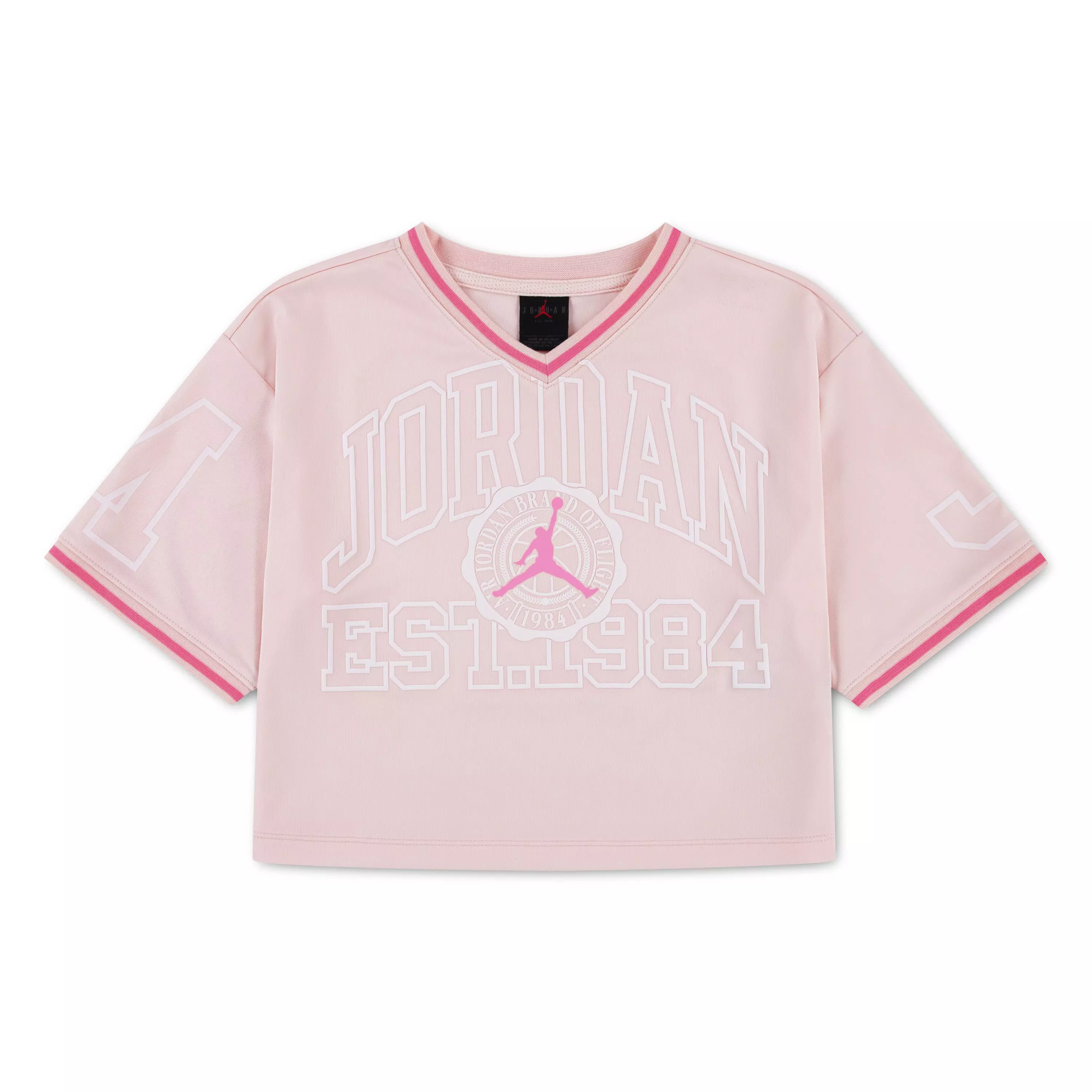 Jordan Big Girls' Secret Garden Cropped Jersey - PINK