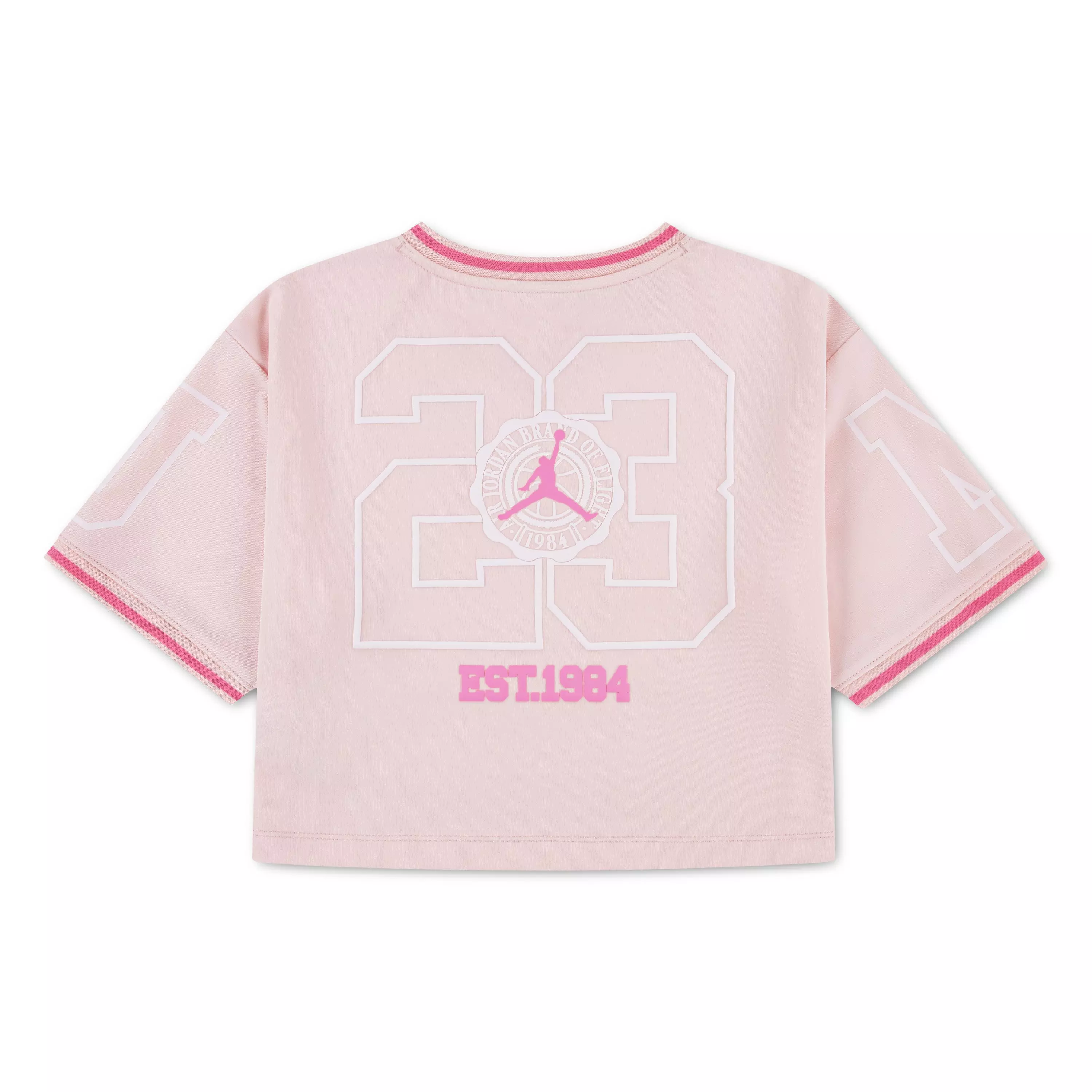 Jordan Big Girls' Secret Garden Cropped Jersey - PINK
