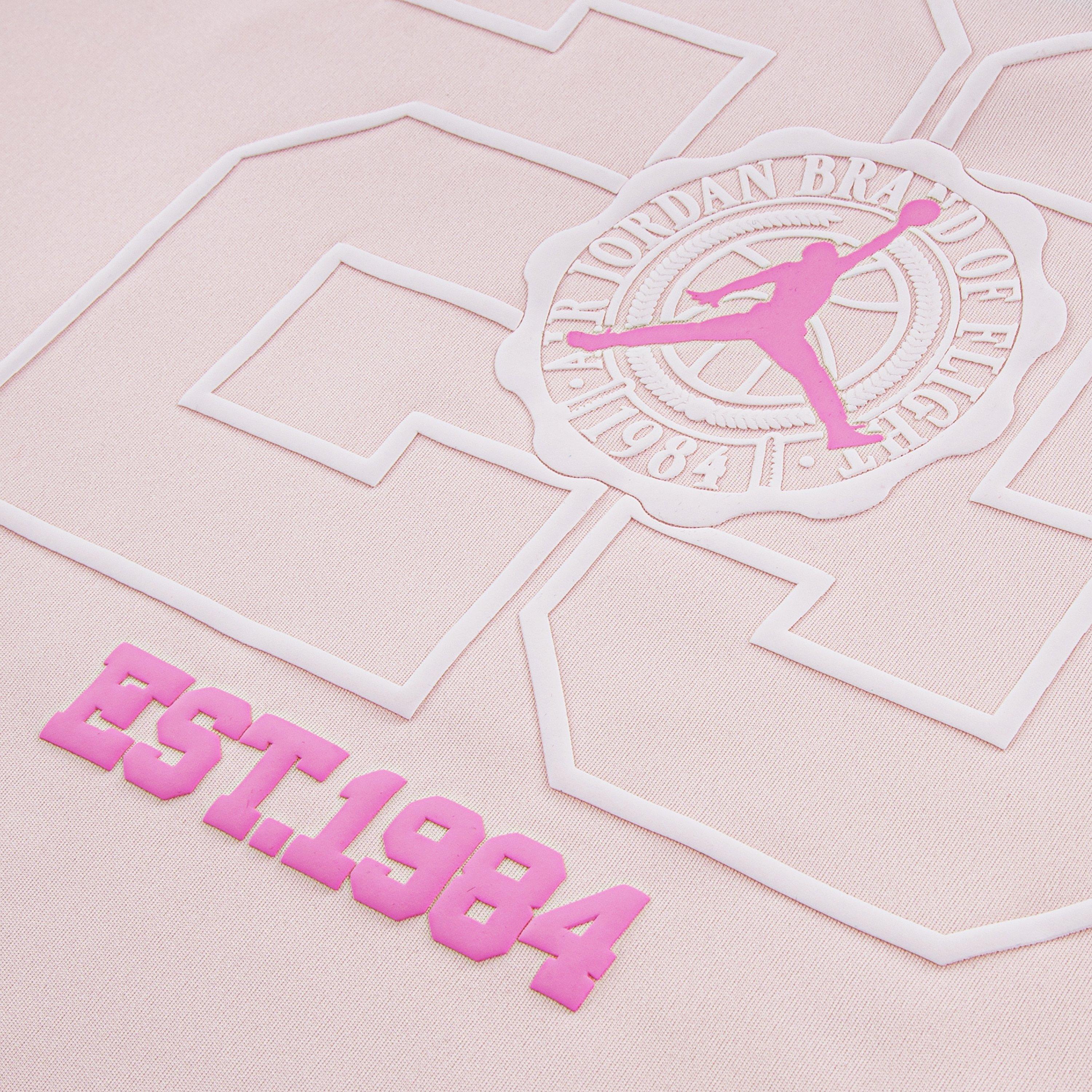 Jordan Big Girls' Secret Garden Cropped Jersey - PINK Thumbnail View 3