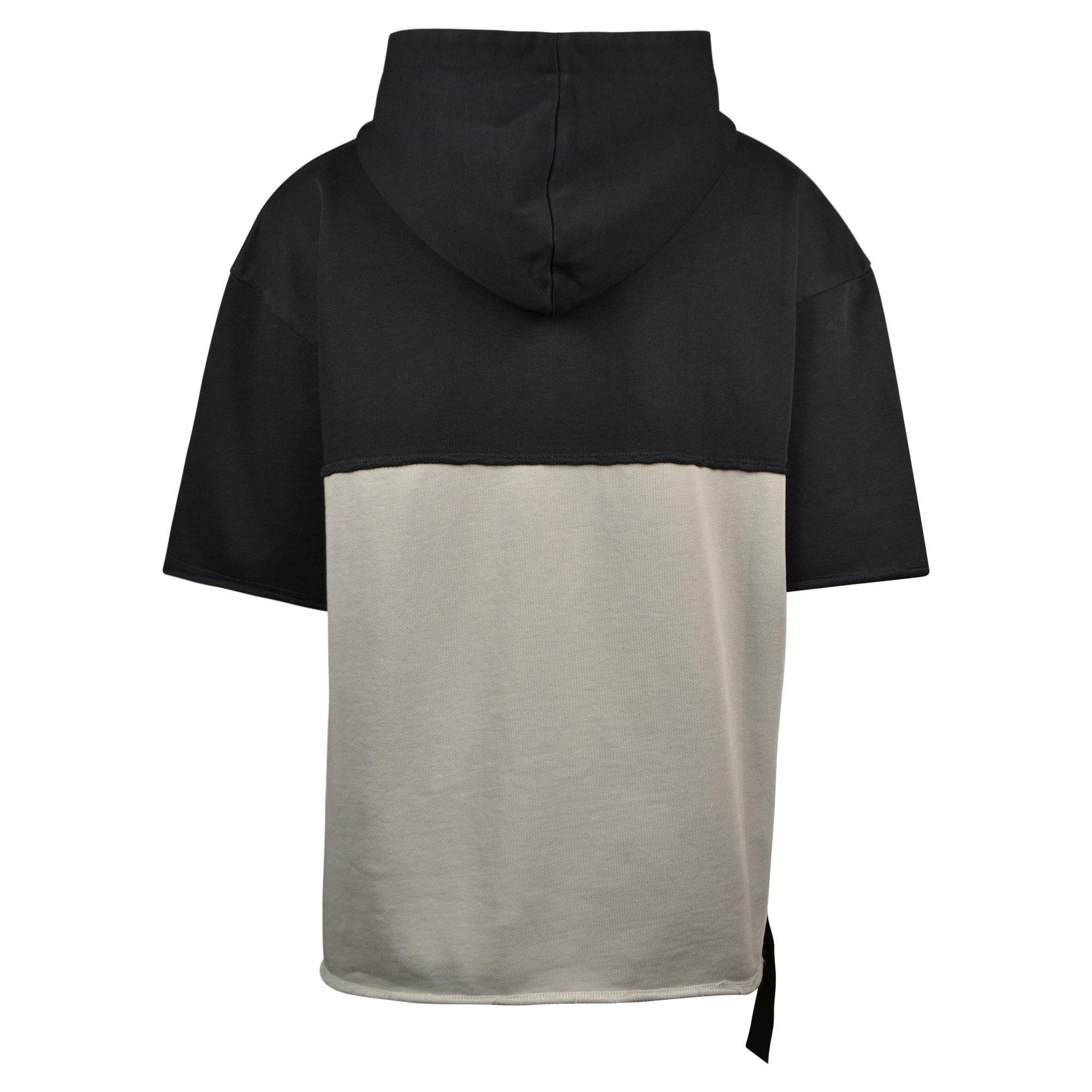 FA26 2FER SHORT SLEEVE HOODIE - BLACK/GREY