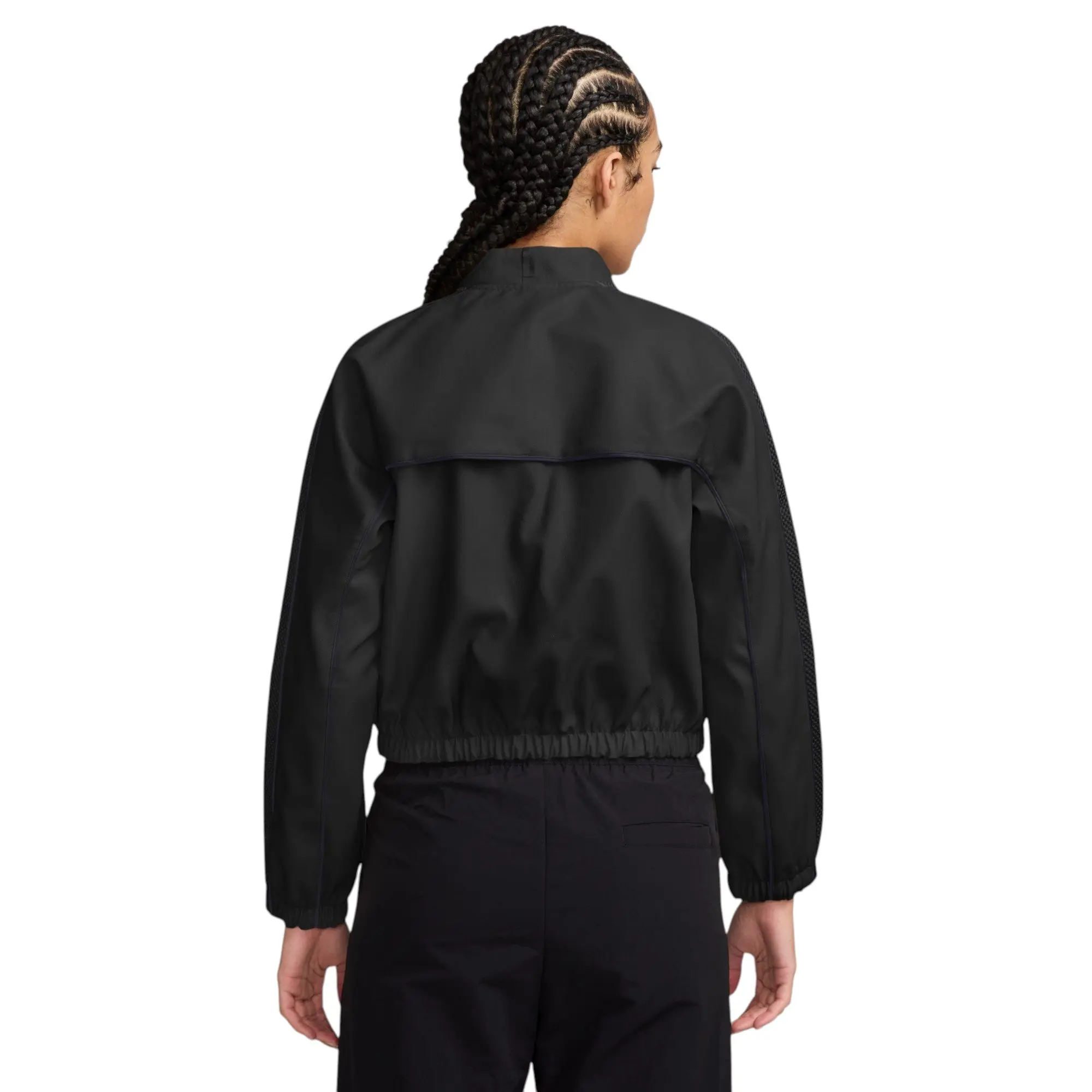 HO26 NK PLEATHER JACKET BLK - BLACK