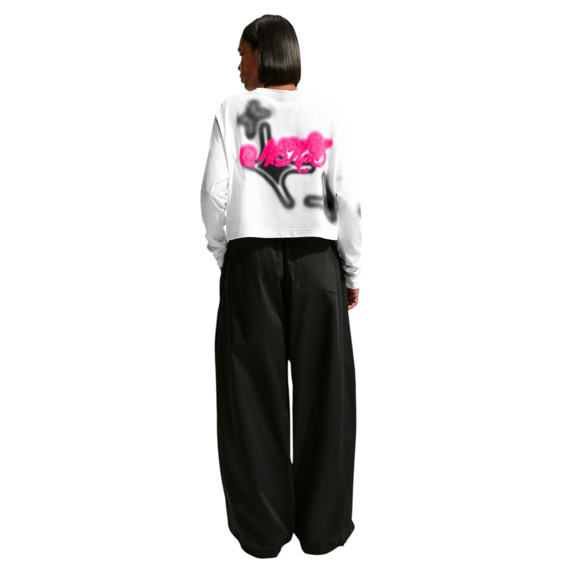 HO26 NIKE LS HYPER PINK TEE - WHITE/PINK