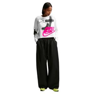HO26 NIKE LS HYPER PINK TEE - WHITE/PINK