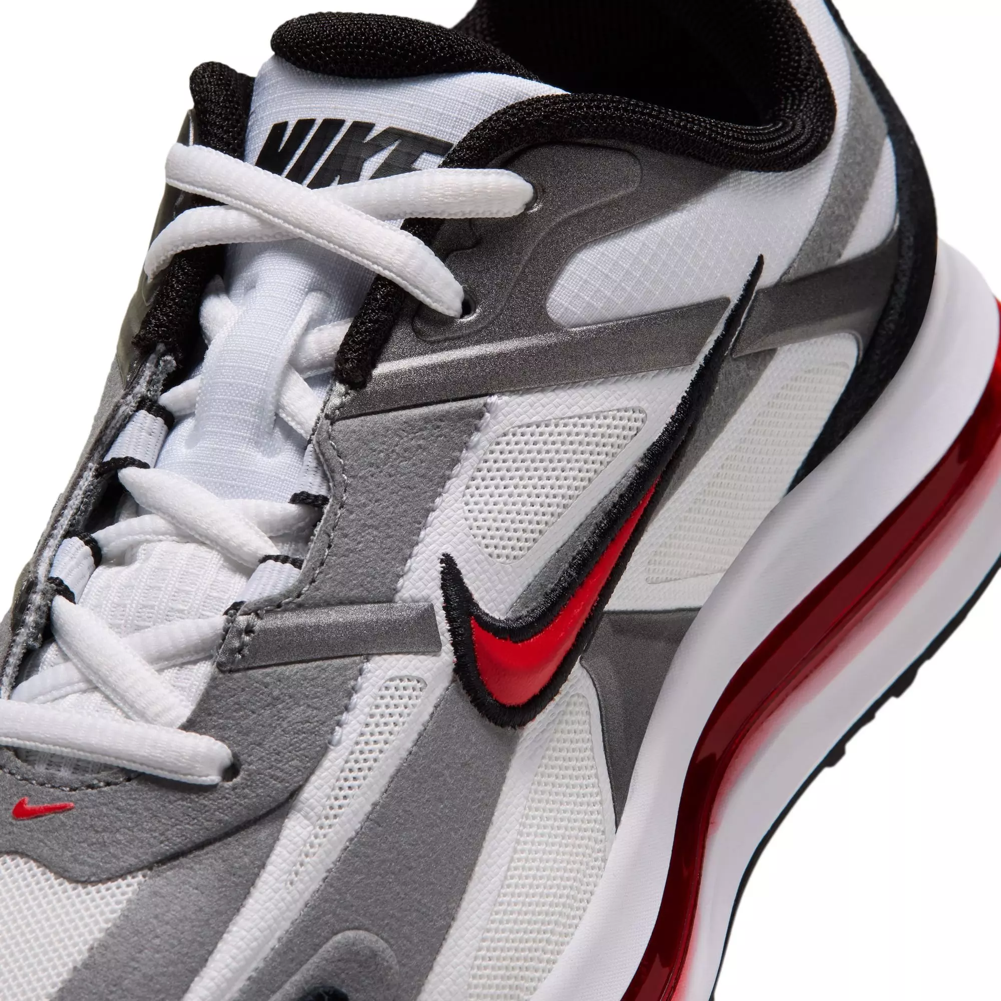 Nike Air Max Metro "Smoke Grey" Grade School Kids' Shoe - WHITE/UNIVERSITY RED/BLACK/SMOKE GREY