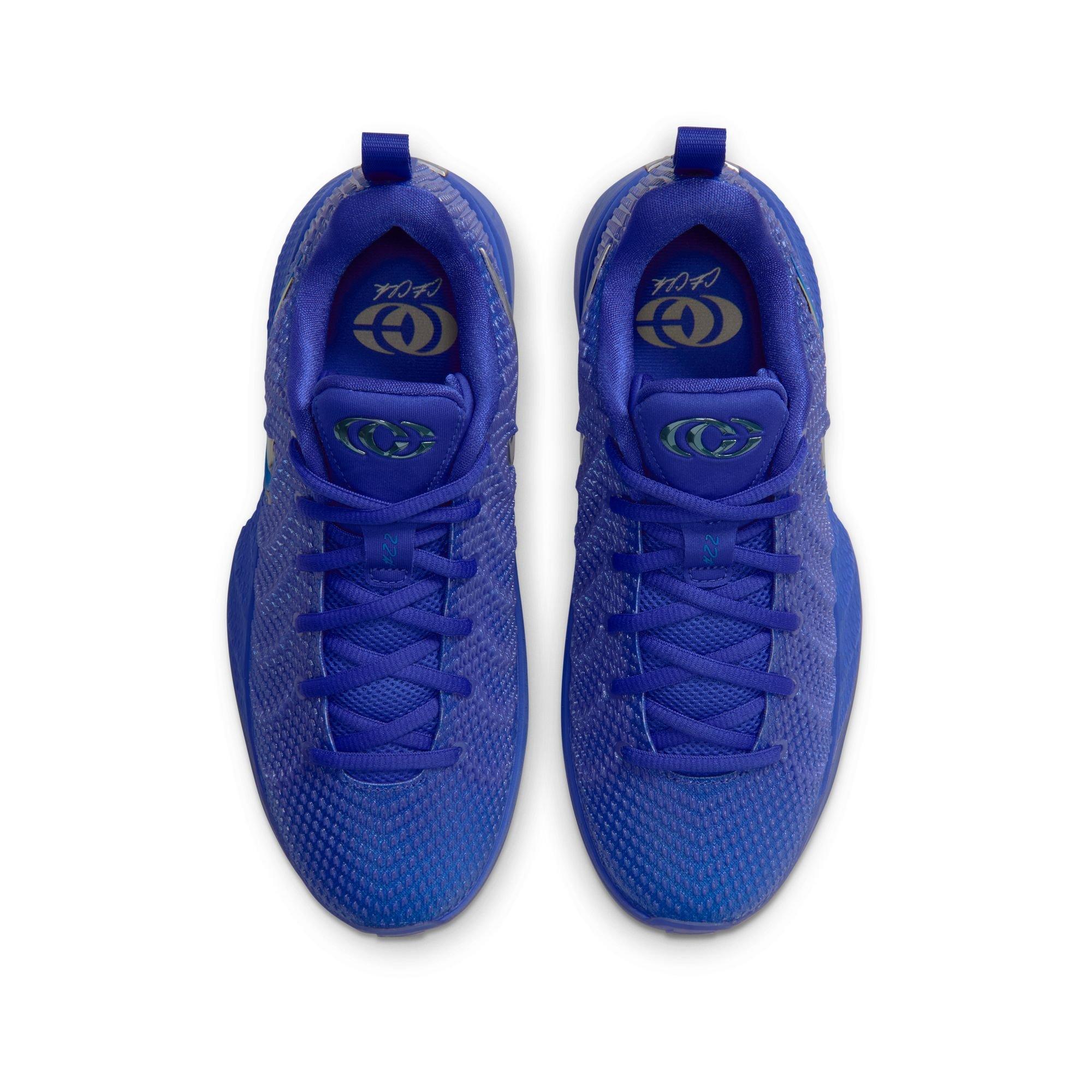 Nike Caitlin 1 "Caitlin Blue" Grade School Kids' Basketball Shoe - RACER BLUE/TEAL TINT/METALLIC SILVER