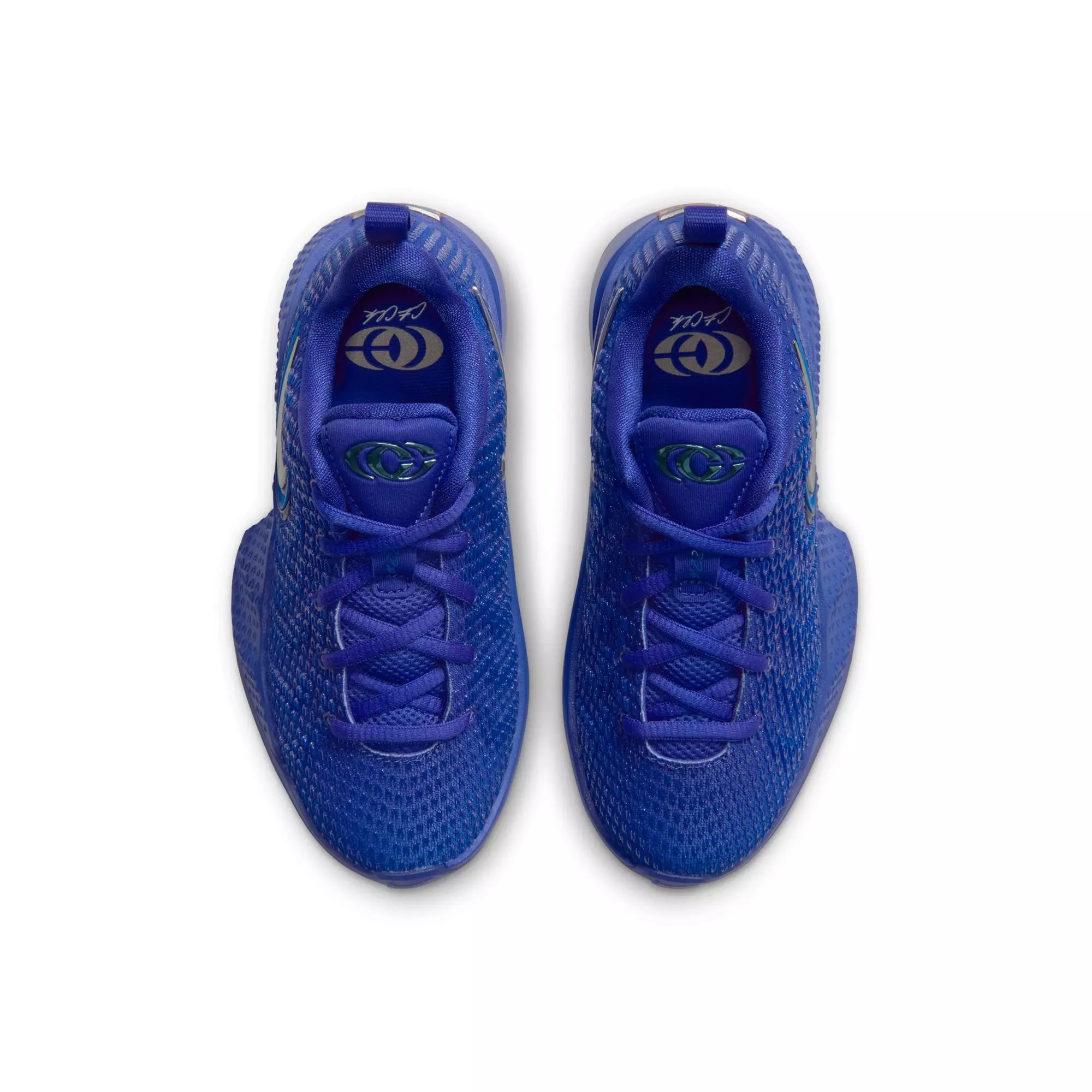 Nike Caitlin 1 "Caitlin Blue" Preschool Kids' Basketball Shoe - RACER BLUE/TEAL TINT/METALLIC SILVER