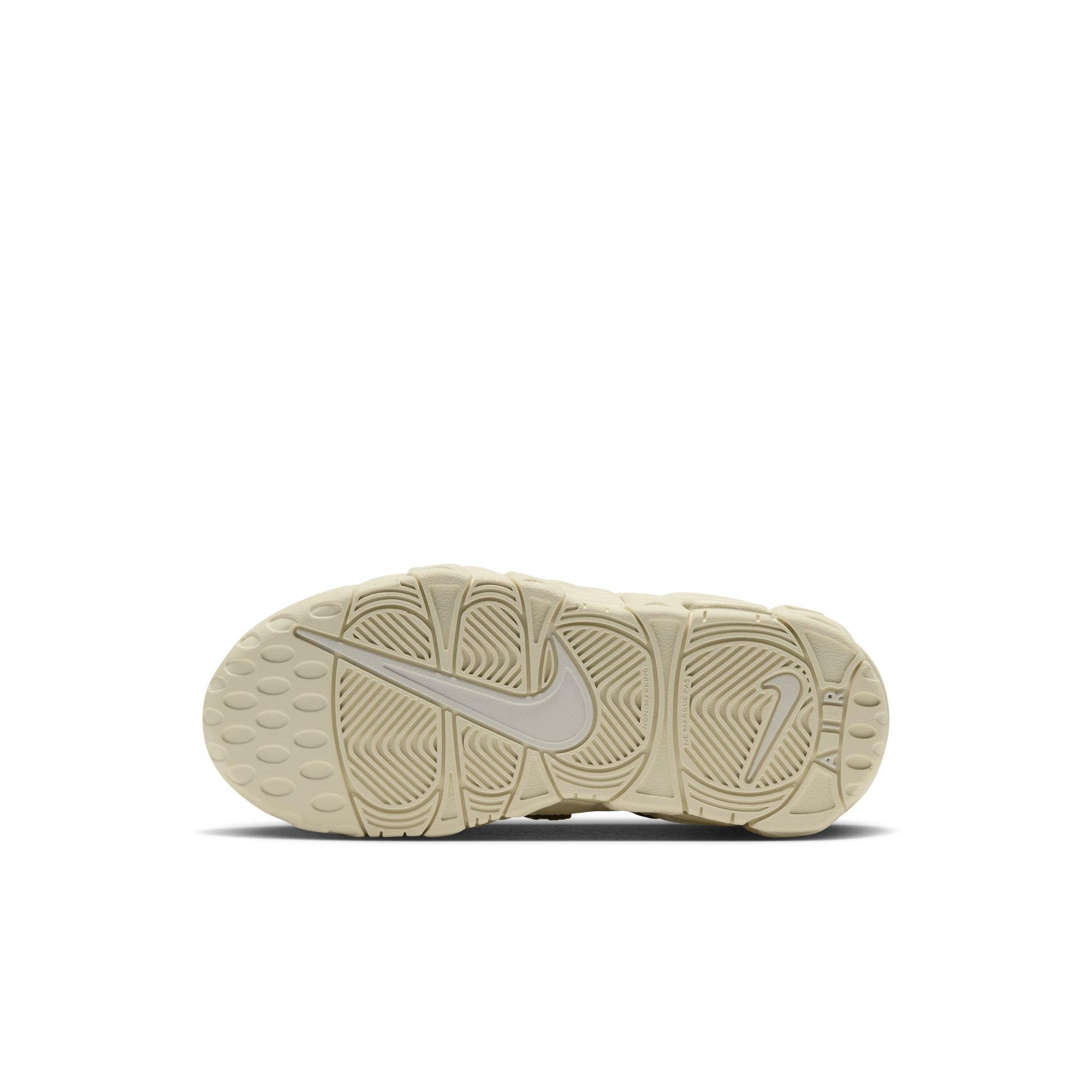 Nike Air More Uptempo "Netted Gold" Preschool Kids' Shoe - COCONUT MILK/SAIL/METALLIC GOLD