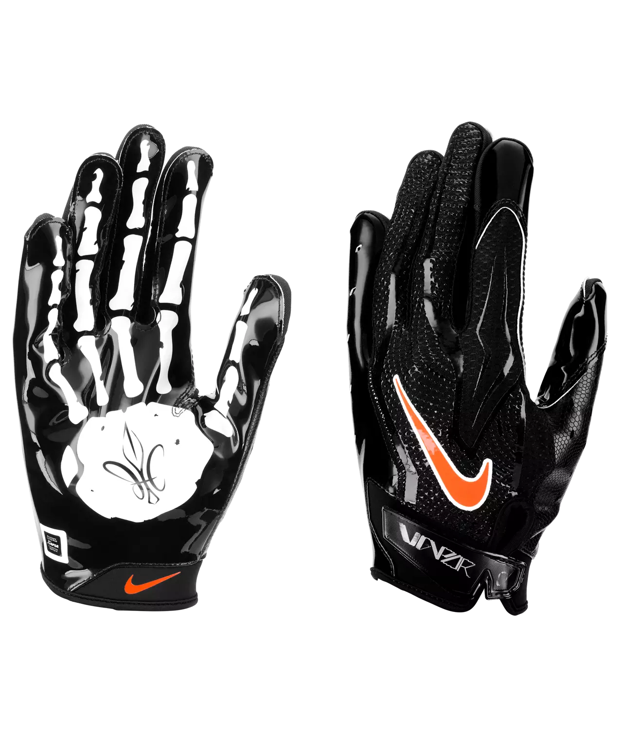 Nike Vapor Jet 9.0 Football Receiver Gloves - Black/Orange - BLACK/ORANGE