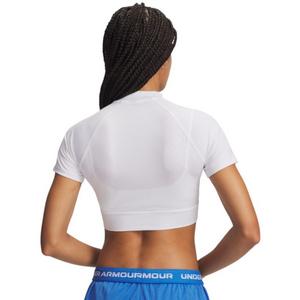 HO26 UA HG CROP MOCK SS -WHT - WHITE