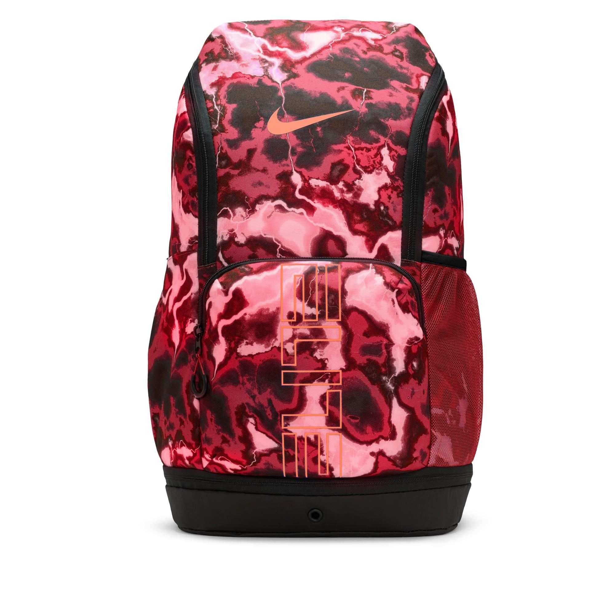 Nike Varsity Elite Printed Backpack - Black/Red - BLACK/RED