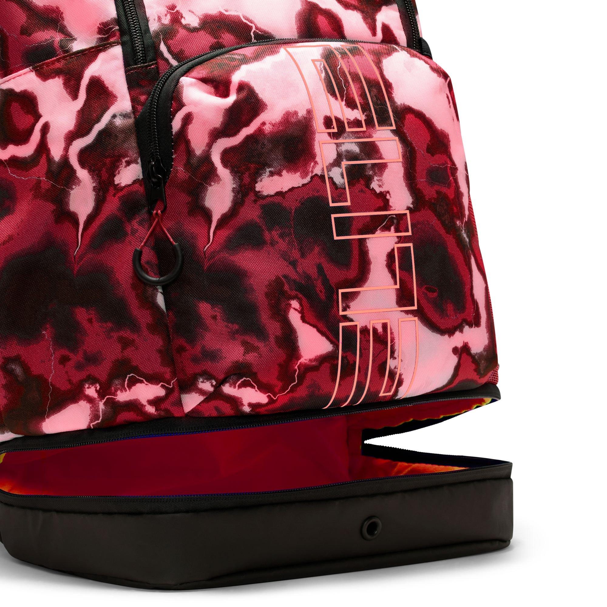 Nike Varsity Elite Printed Backpack - Black/Red - BLACK/RED