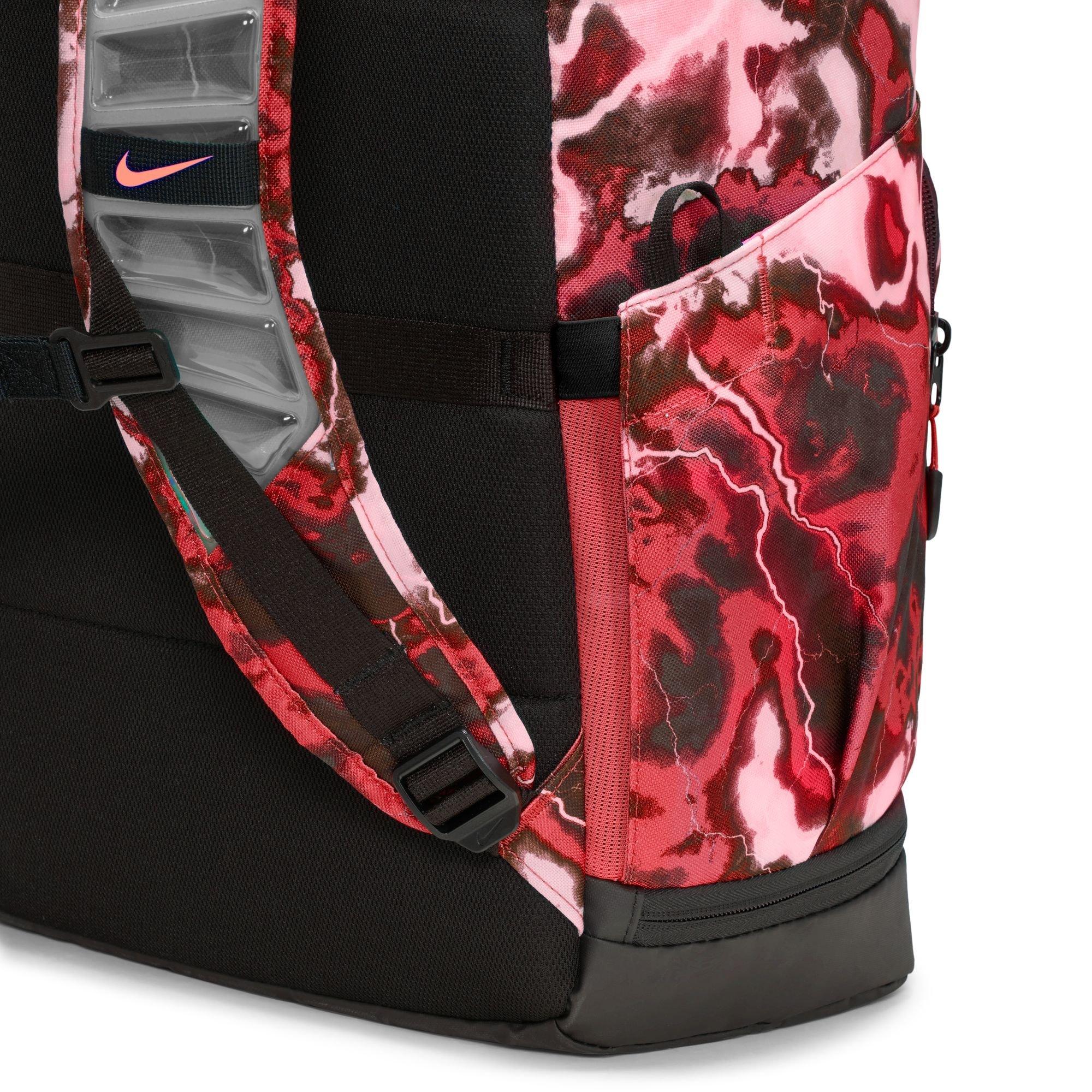 Nike Varsity Elite Printed Backpack - Black/Red - BLACK/RED