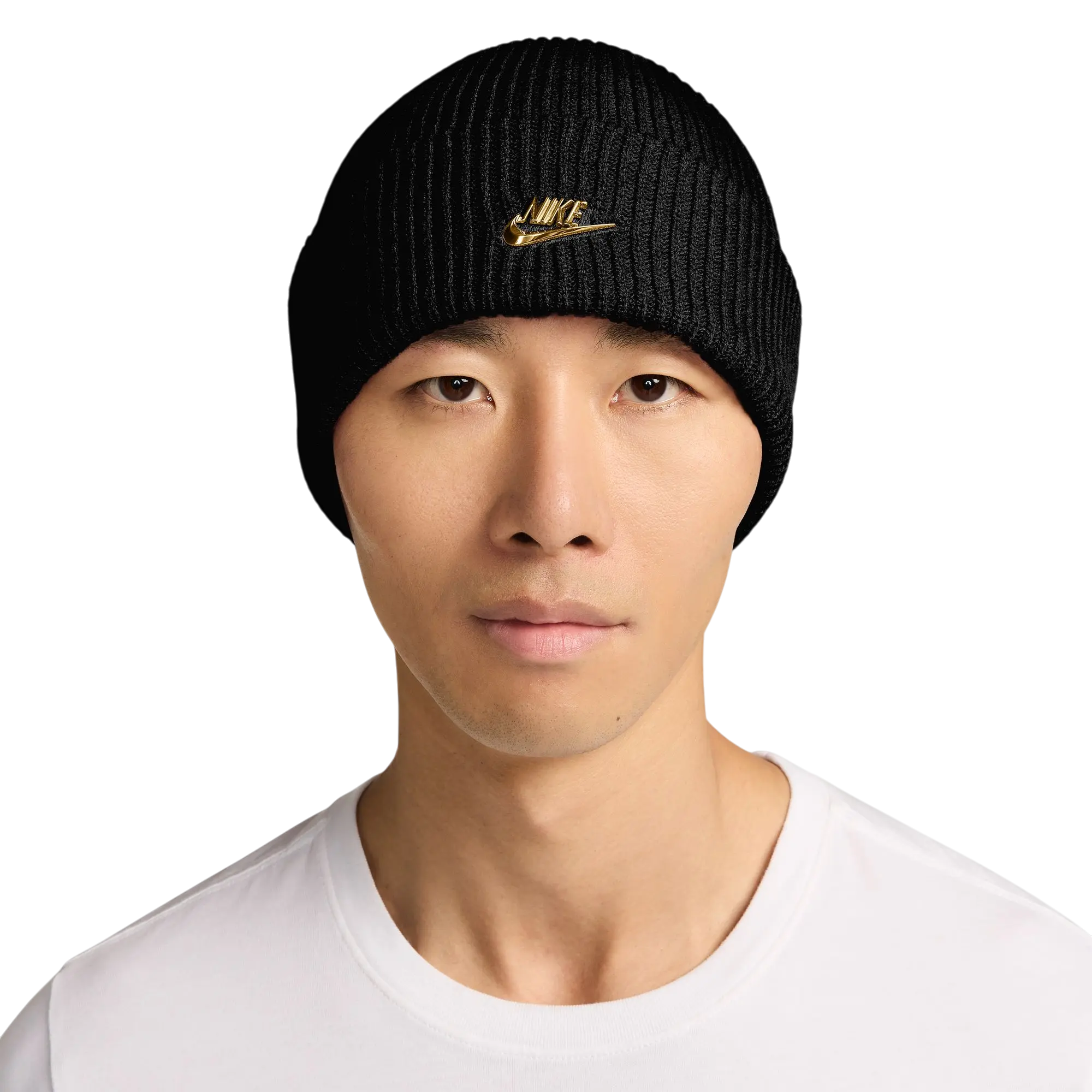 Nike Peak Beanie - Black/Gold - BLACK/GOLD