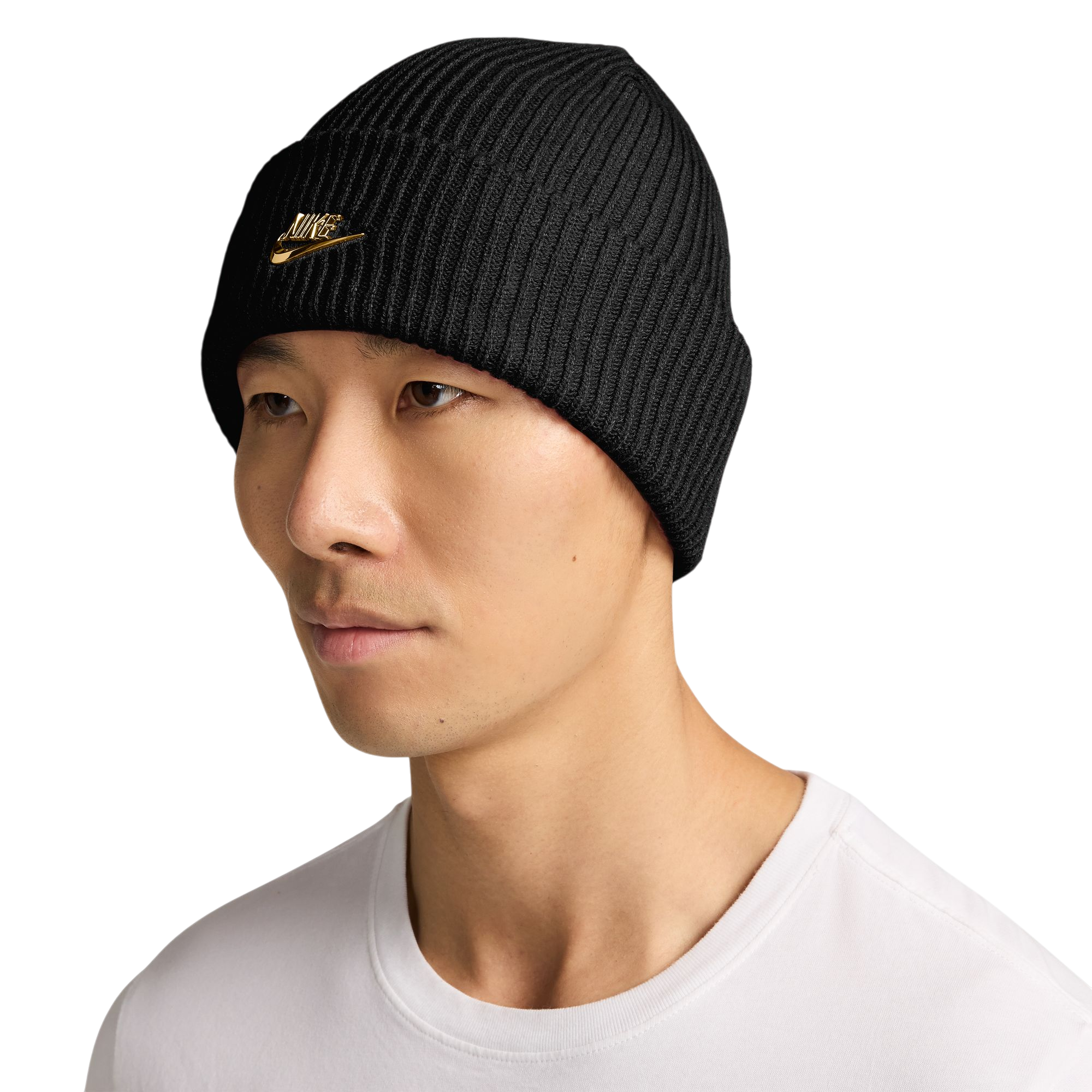 Nike Peak Beanie - Black/Gold - BLACK/GOLD