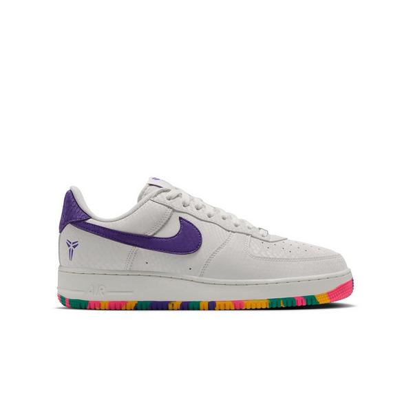 Nike Kobe Air Force 1 Low "Mamba Eterno" Grade School Kids' Shoe - SAIL/HYPER PURPLE/EMERALD GREEN