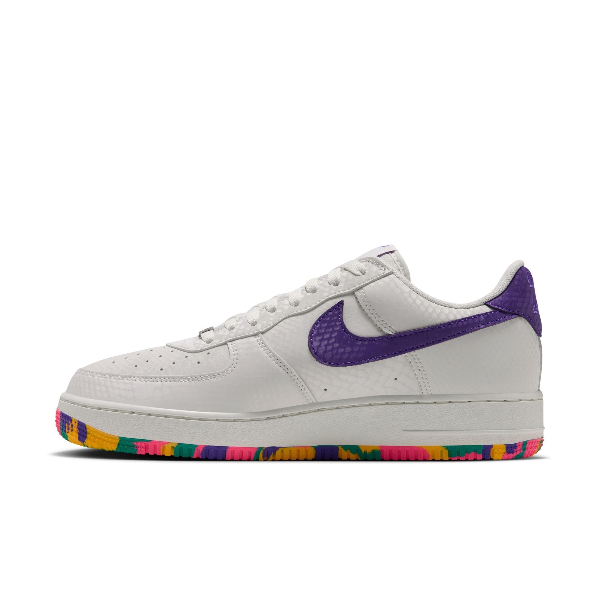 Nike Kobe Air Force 1 Low "Mamba Eterno" Grade School Kids' Shoe - SAIL/HYPER PURPLE/EMERALD GREEN
