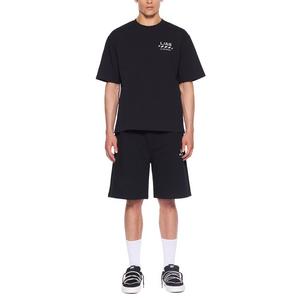 L/AB c/o Off-White Men's Diagonal Oversized Tee - BLACK