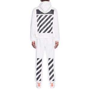 L/AB c/o Off-White Men's Core Diagonal Hoodie - WHITE