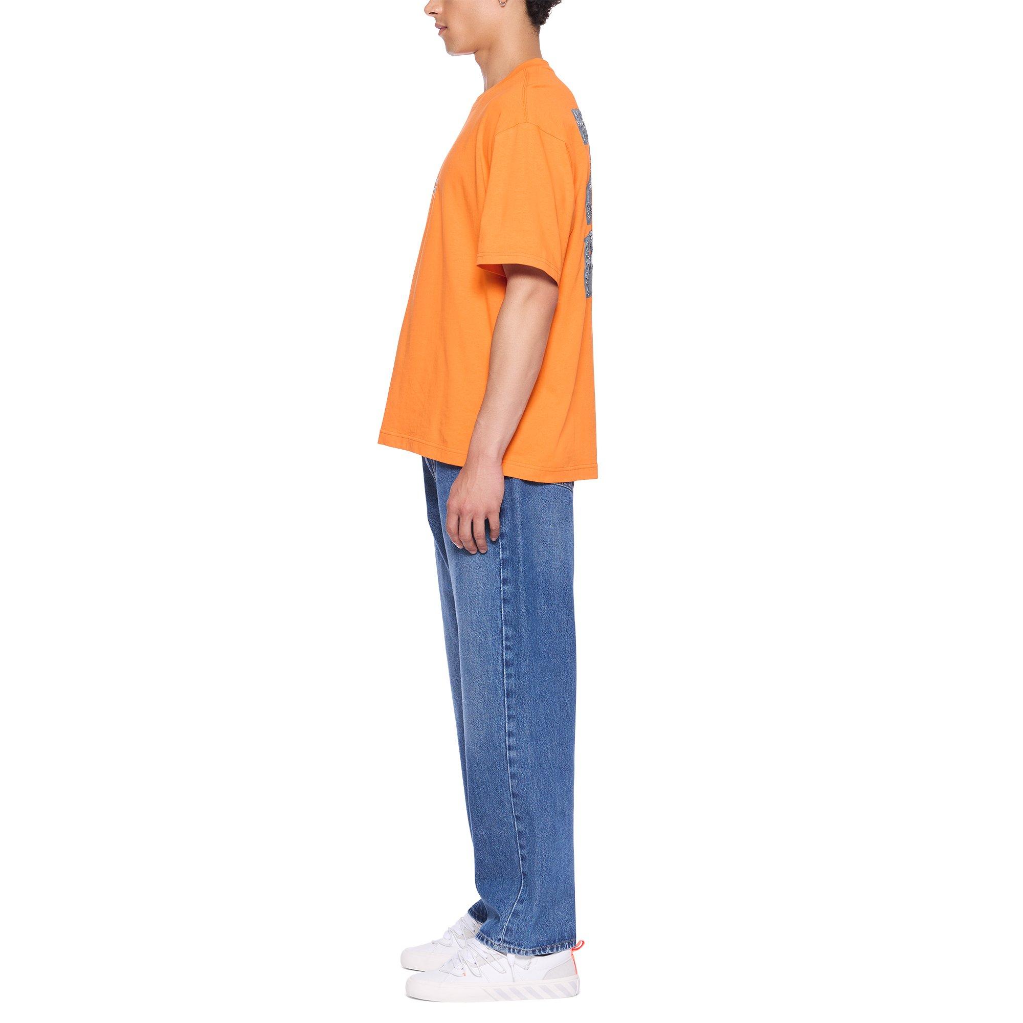 L/AB c/o Off-White Men's Off Active Duct Tape Tee - Orange - ORANGE