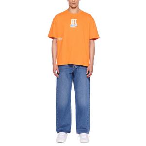 L/AB c/o Off-White Men's Off Active Duct Tape Tee - Orange - ORANGE