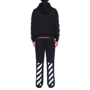 L/AB c/o Off-White Men's Diagonal Open Hem Pants - BLACK