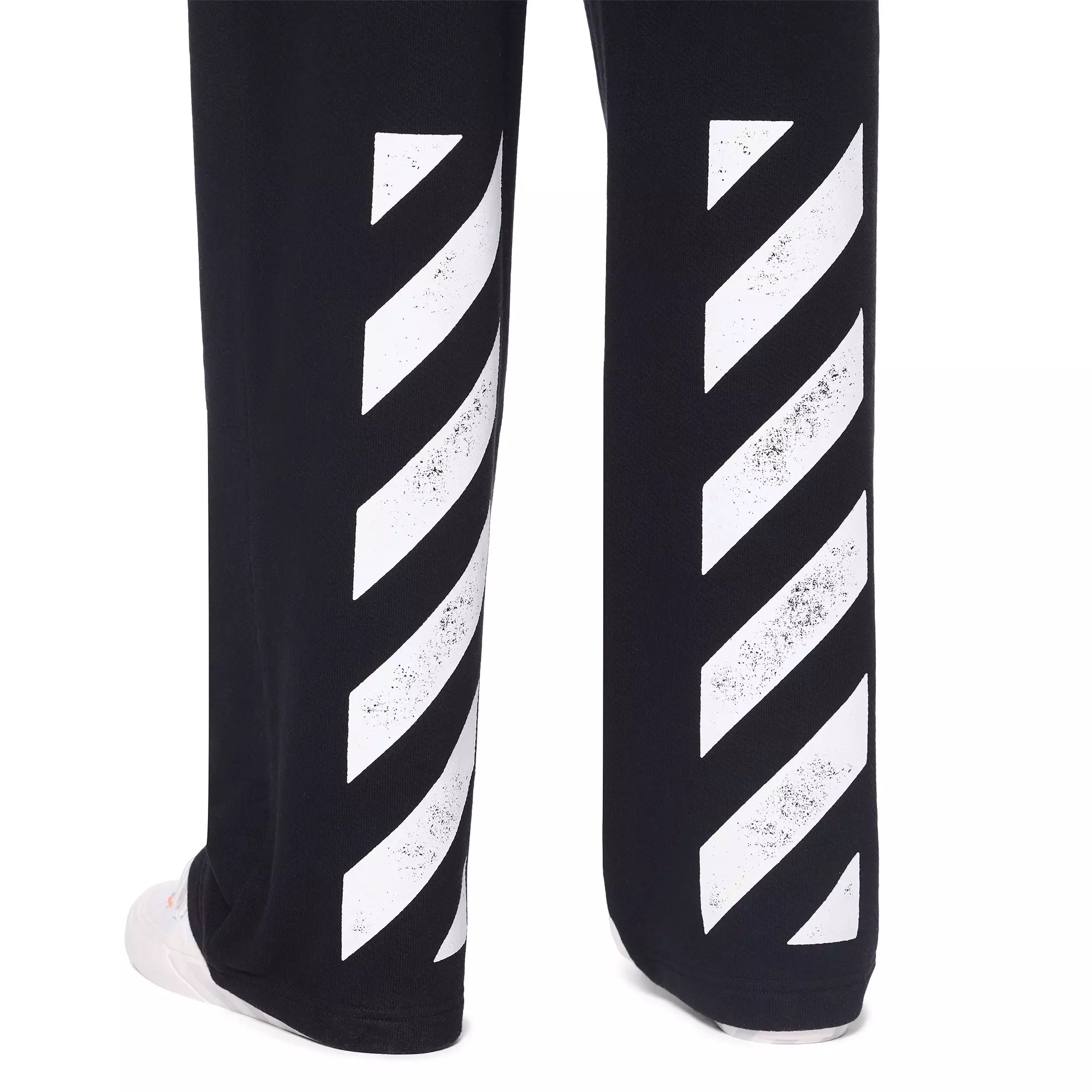 L/AB c/o Off-White Men's Diagonal Open Hem Pants - BLACK