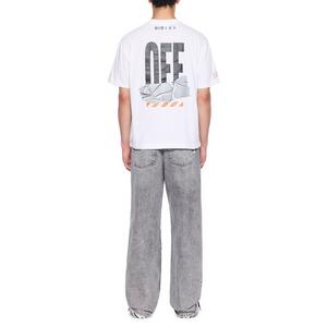 L/AB c/o Off-White Men's Off Active Duct Tape Tee - WHITE