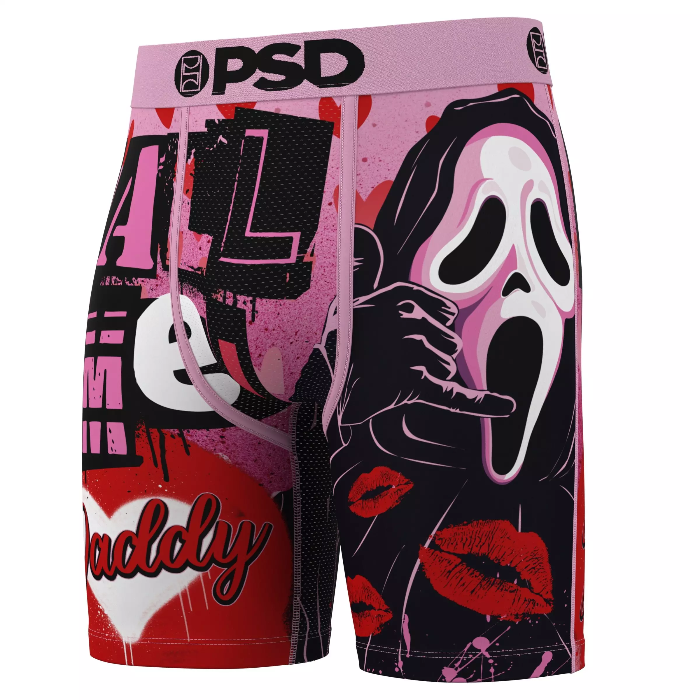 PSD Men's Ghostface Body Count Underwear - Pink/Black - PINK/BLACK